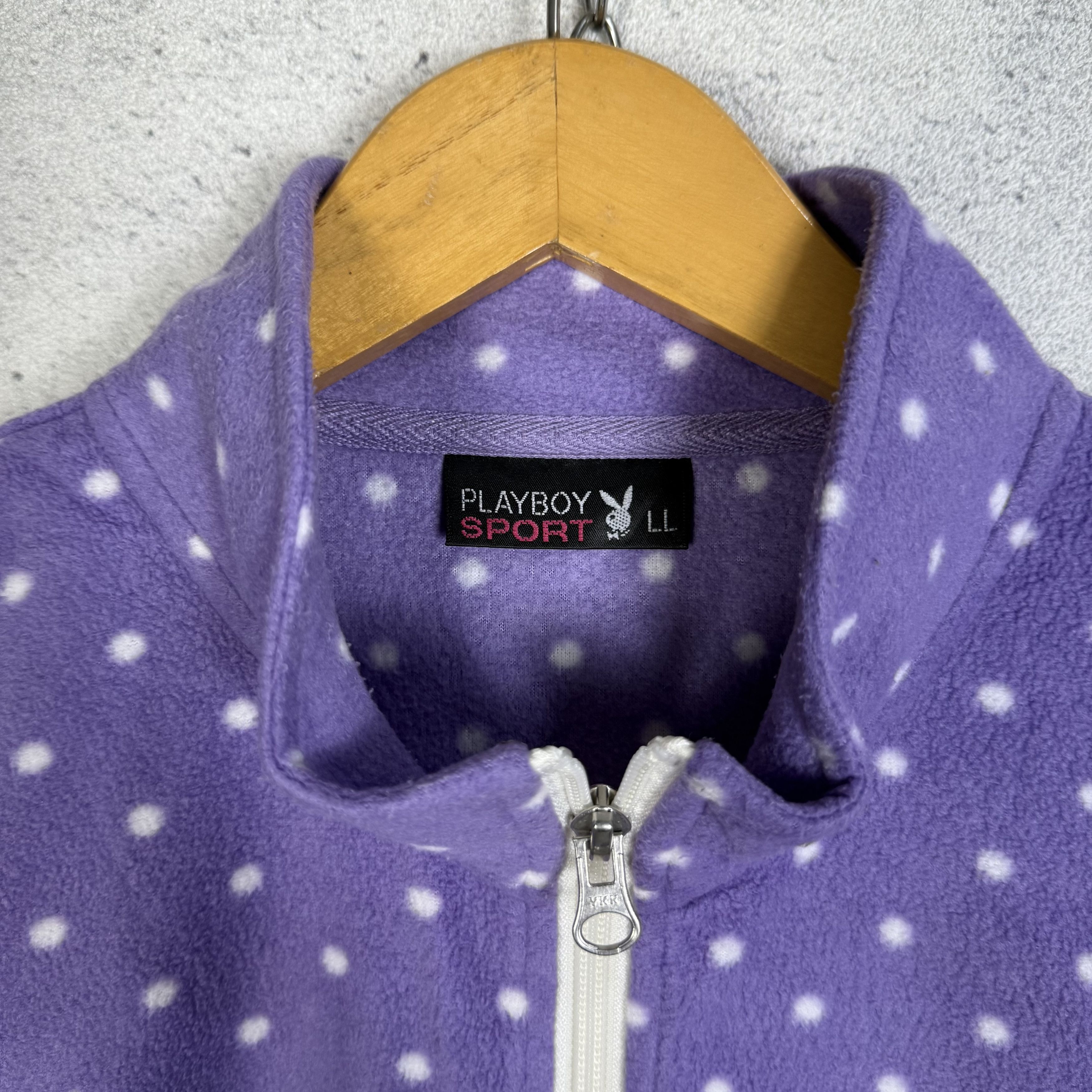 Playboy Y2K Playboy Zip Up Fleece Jacket Polkadot Size M / US 6-8 / IT 42-44 - 5 Thumbnail