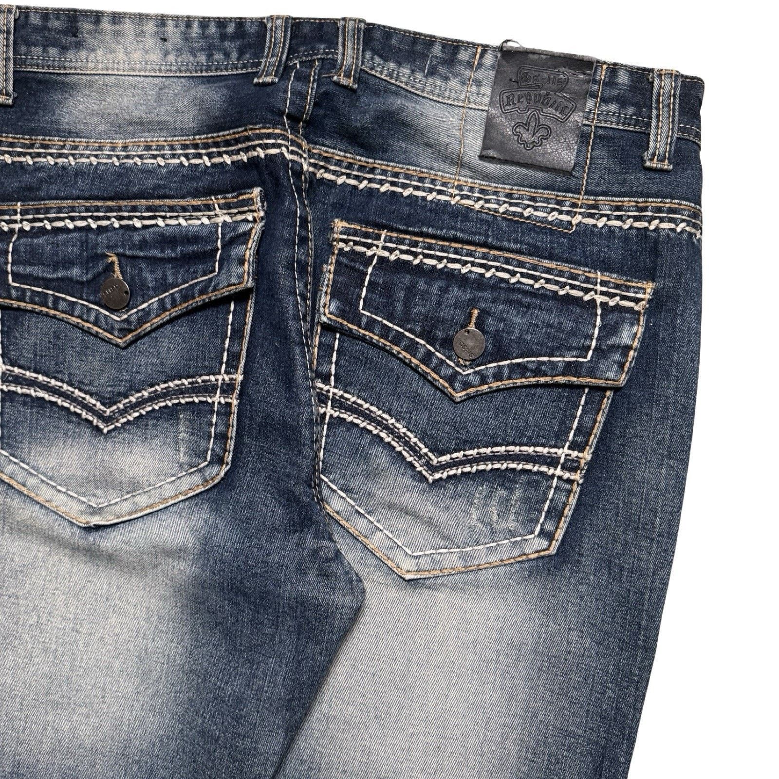 Other GS 115 Denim Men's Jeans Distressed Blue Jeans Size 36 Size US 36 / EU 52 - 2 Thumbnail