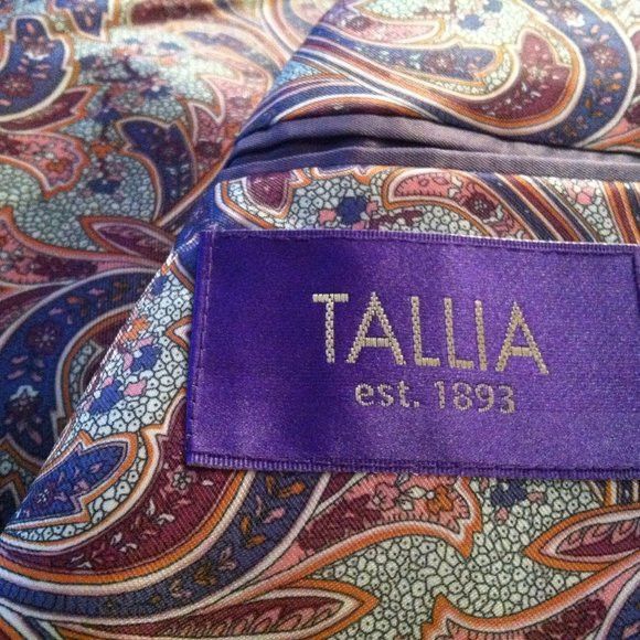 Tallia TALLIA MEN'S NEW TAN 100%COTTON SPORT JACKET COAT SIZE: L Size US L / EU 52-54 / 3 - 8 Thumbnail