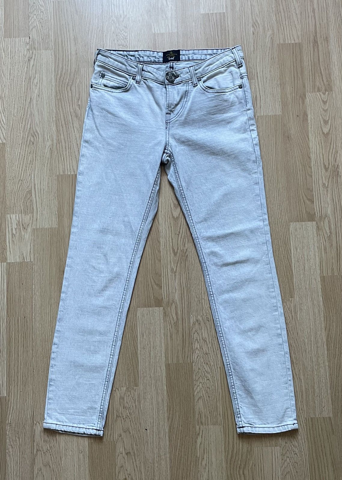 image of Vivienne Westwood Lee Anglomania Denim in White, Men's (Size 29)