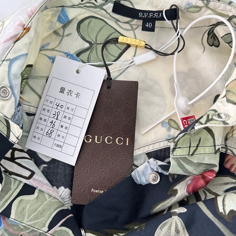 Gucci GucciMulberry silk morning glory print lapel shirt shirt 25 Size US XXS / EU 40 - 5 Thumbnail