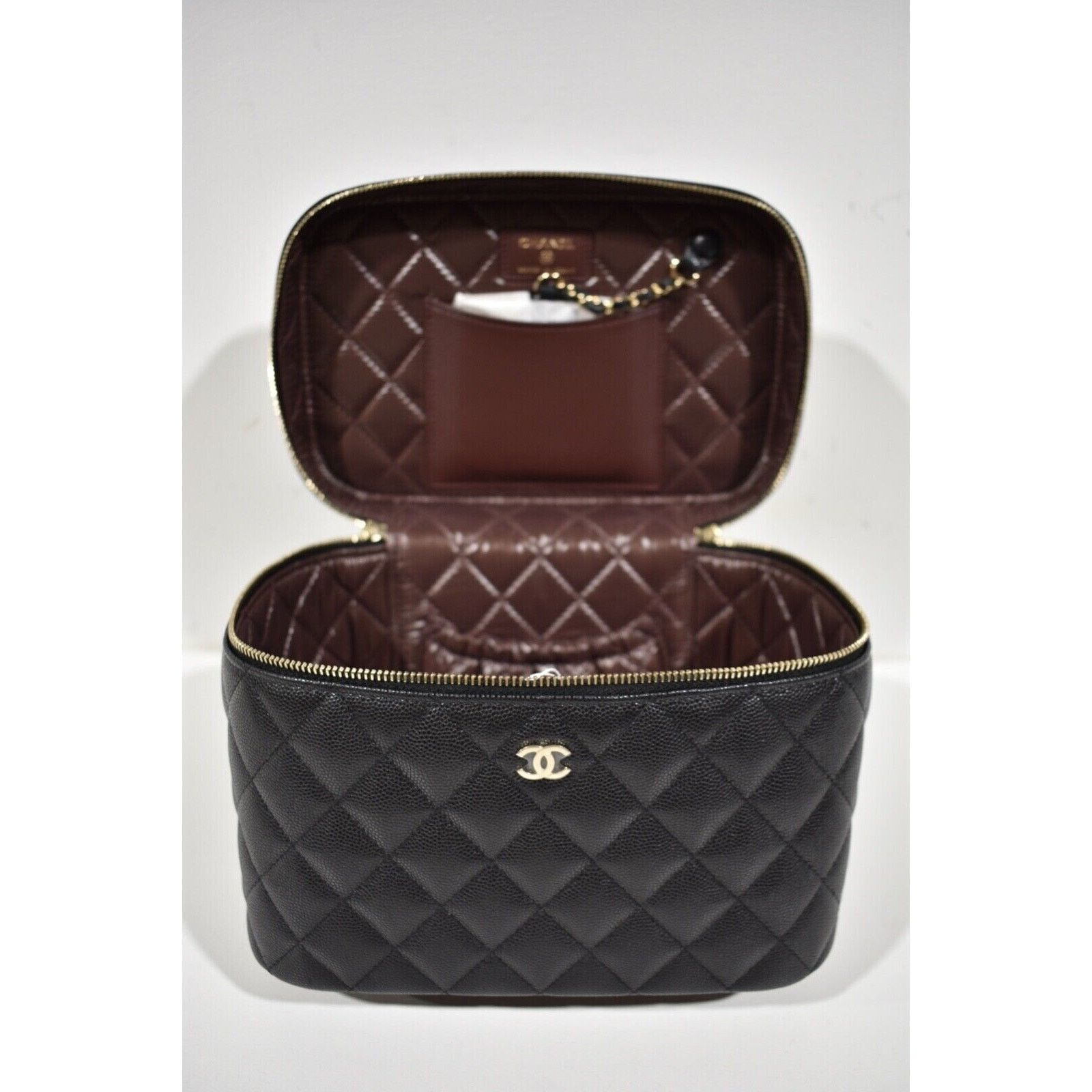 Chanel Chanel Vanity Pouch Case Top Handle Travel Toiletry Bag Size ONE SIZE - 8 Thumbnail