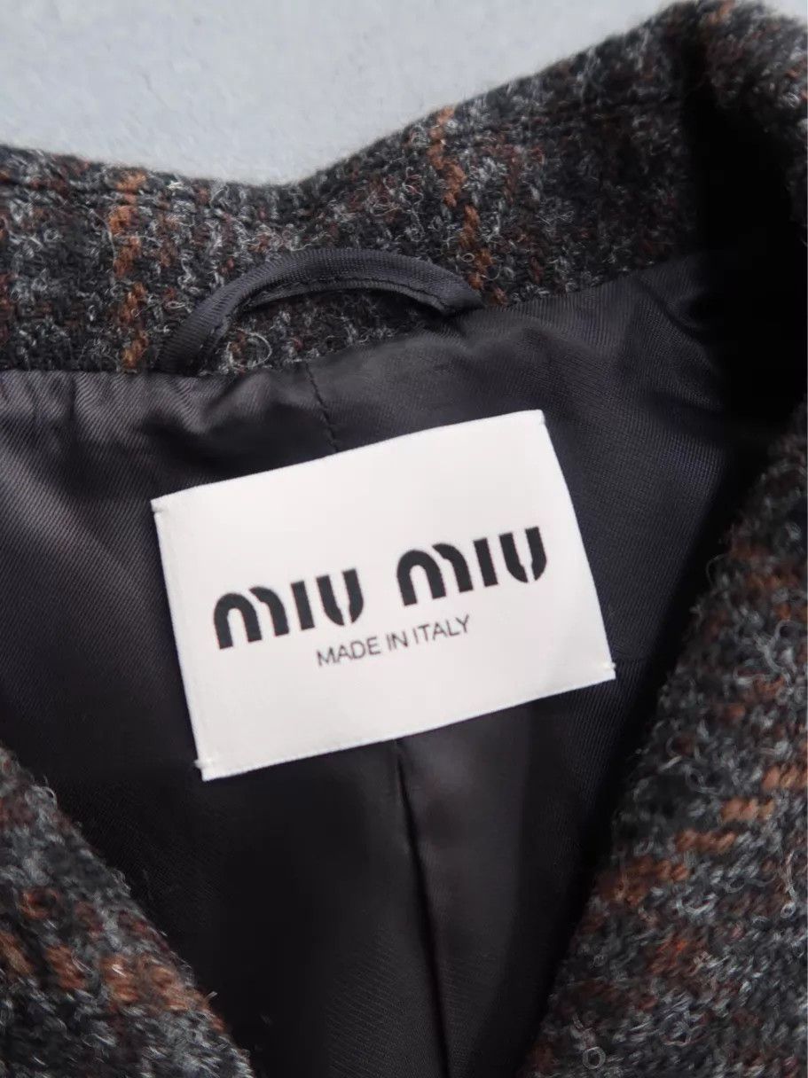 Miu Miu MIU MIU FW22 Embroidered Pattern Single-Breasted Jacket 38 Size XS / US 0-2 / IT 36-38 - 3 Thumbnail