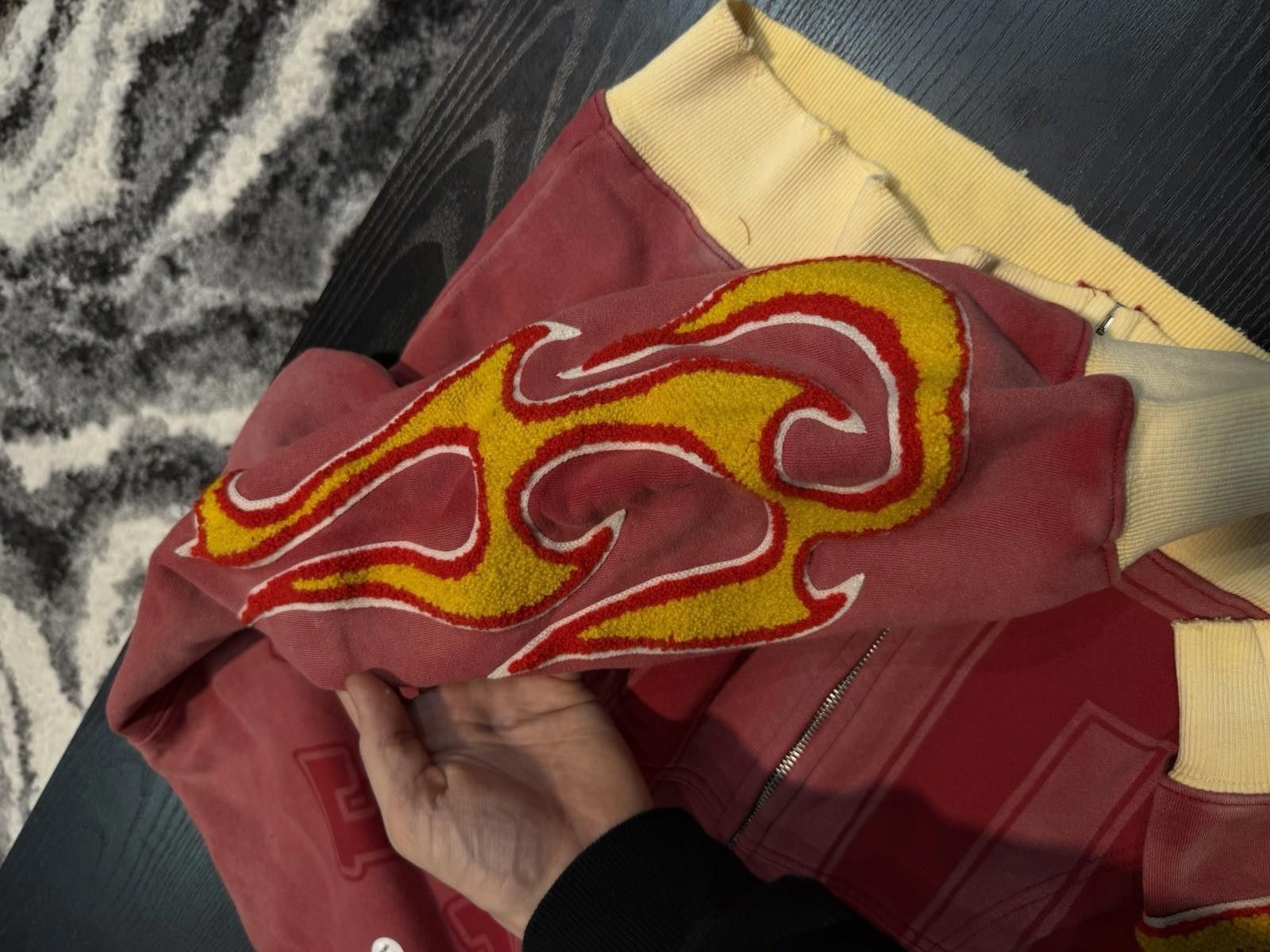 Vale Size M - Vale Black Zip Up Hoodie Red Flame Authentic Valley Size US M / EU 48-50 / 2 - 6 Thumbnail