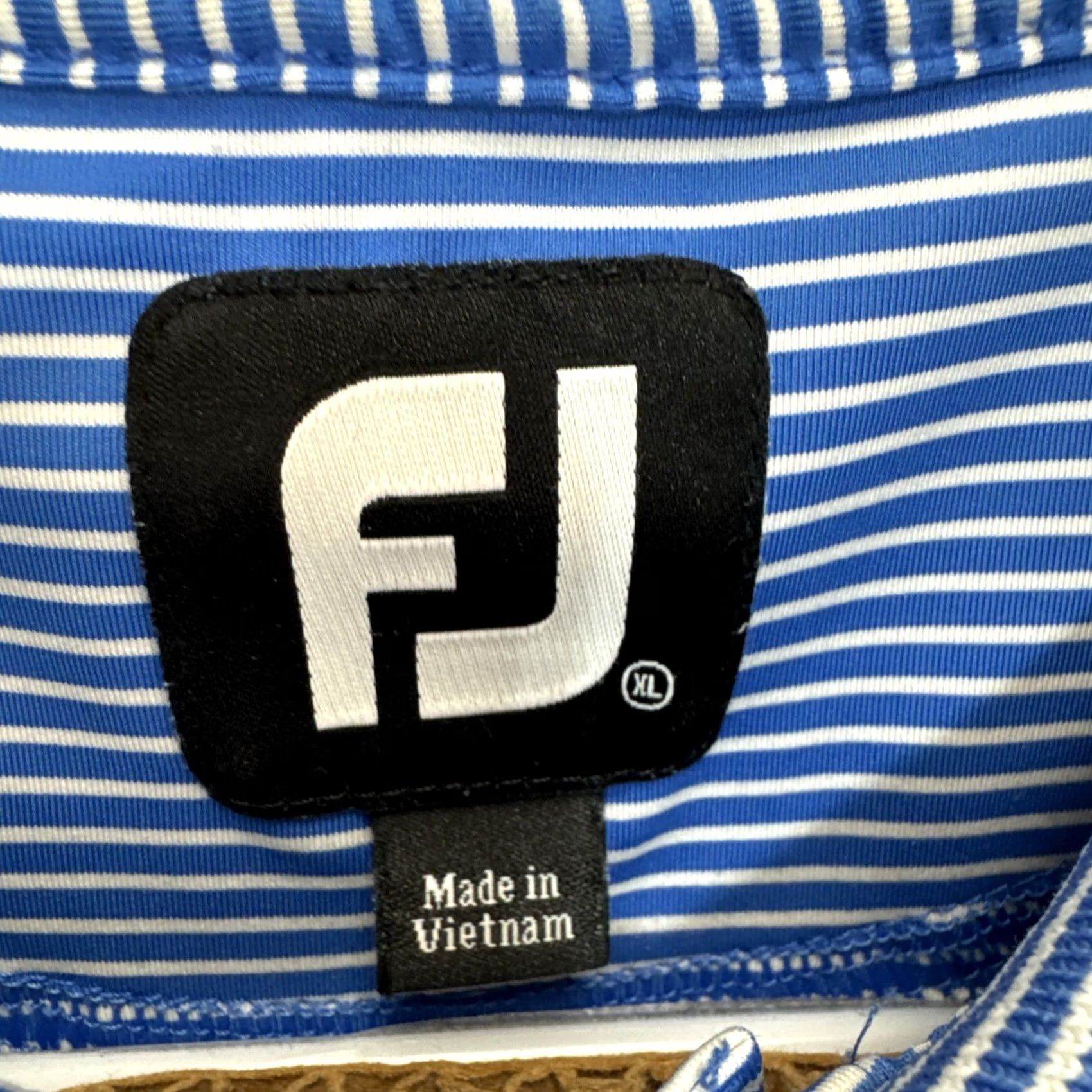 Footjoy FootJoy Polo Shirt Striped Short Sleeve Blue FJ Golf Shirt XL Men’s Regular Size Size US XL / EU 56 / 4 - 2 Thumbnail