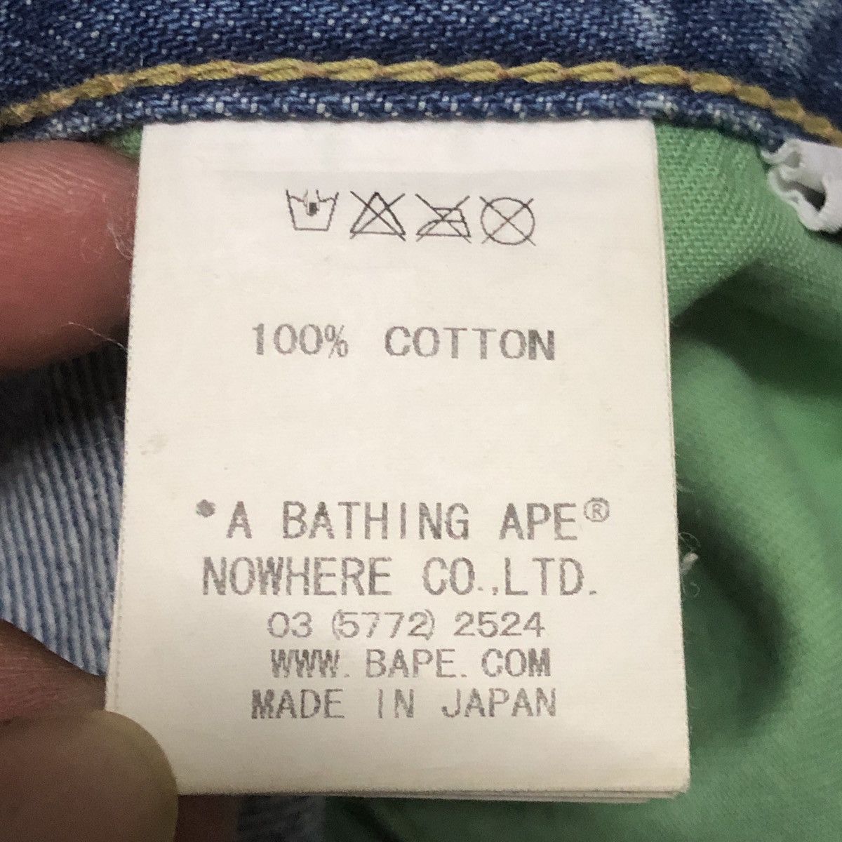 Bape OG Bapesta Denim Jeans Size US 34 / EU 50 - 17 Thumbnail
