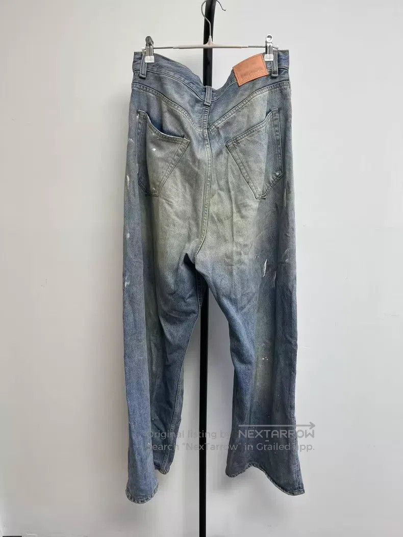 Acne Studios Acne Studios Painted Wide Leg Mid-Rise Loose Denim Pants Size US 38 / EU 54 - 2 Thumbnail