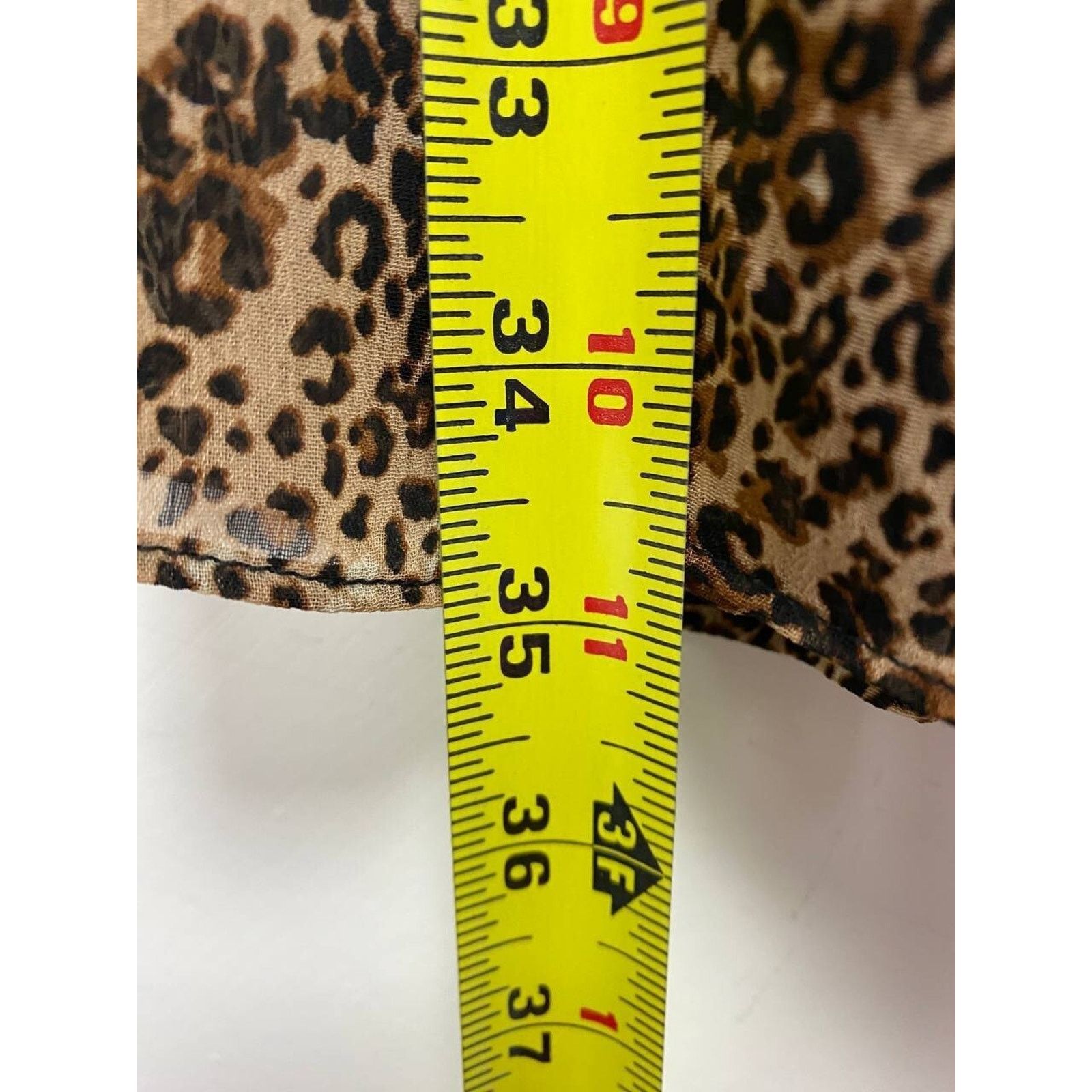 Other MSK Babydoll Animal Dress sheer leopard Pet M A000402 Size M / US 6-8 / IT 42-44 - 5 Thumbnail