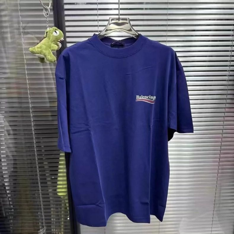 Balenciaga Balenciaga Blue Coke Short Sleeve Size US L / EU 52-54 / 3 - 1 Thumbnail