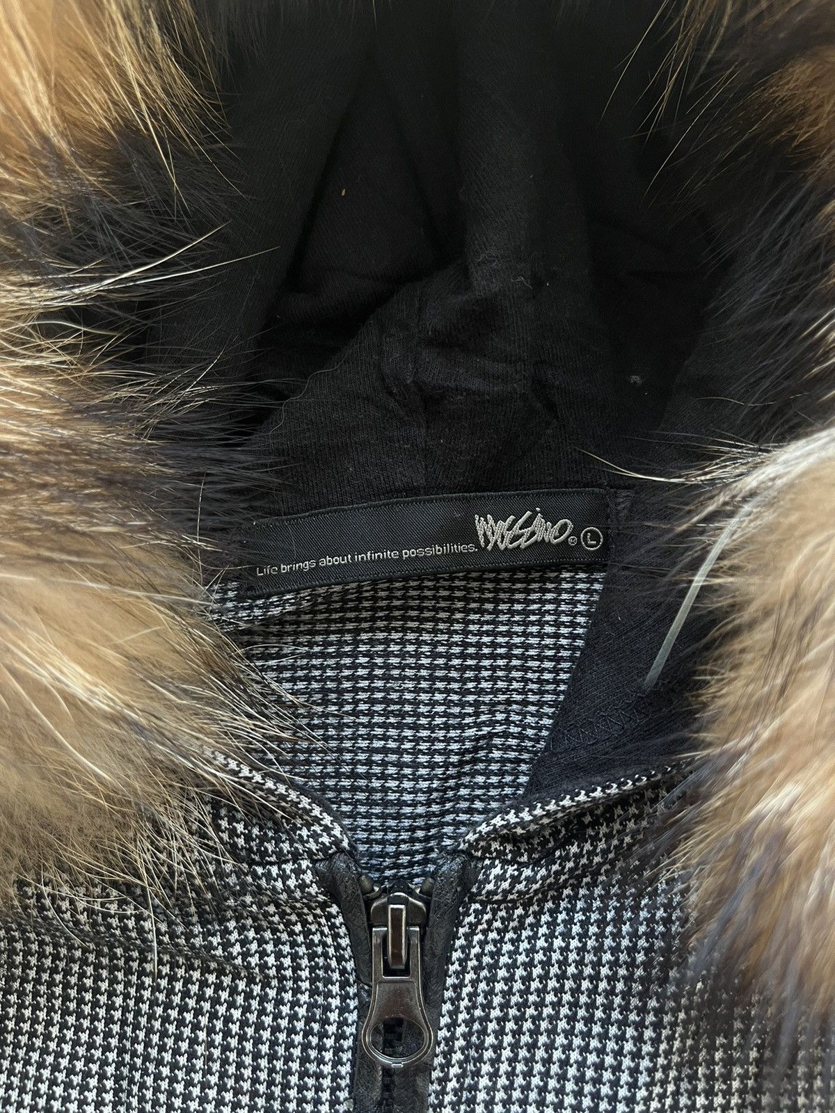 Le Grande Bleu (L.G.B.) Japanese~Mossino Fur Gothic ZipHoodie Ifsixwasnine Lgb Style Size US L / EU 52-54 / 3 - 7 Thumbnail