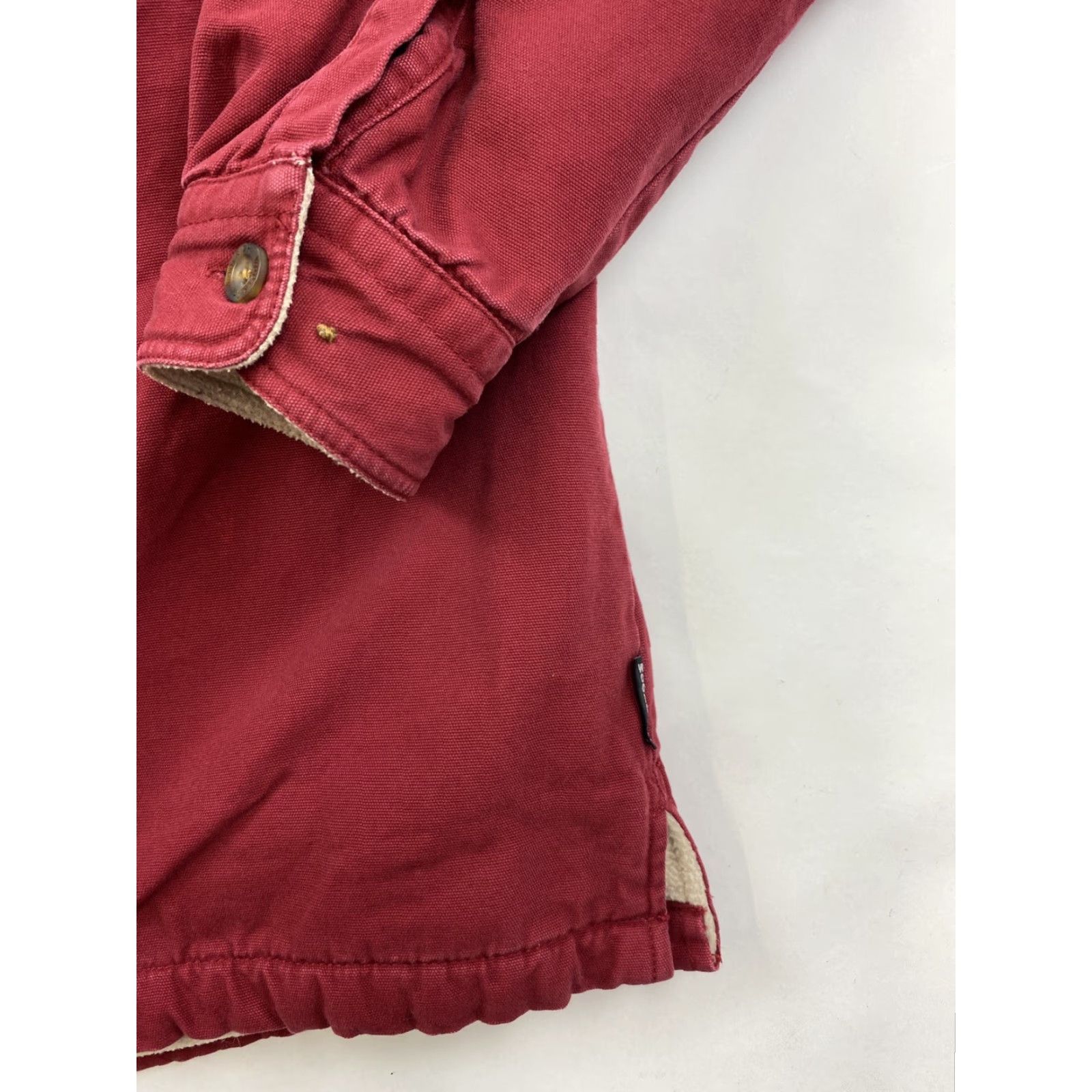 Vintage VINTAGE Woolrich Jacket Red L Womens Overcoat Button Up (Missing Buttons) Size L / US 10 / IT 46 - 2 Thumbnail