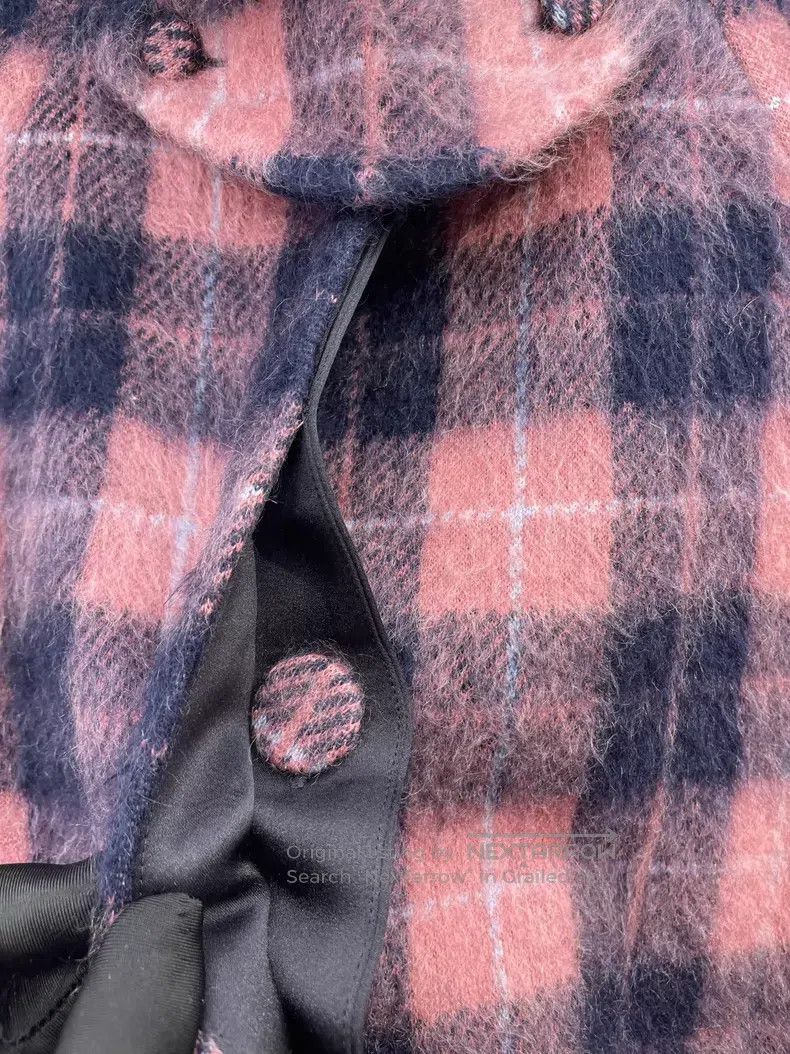 Louis Vuitton Louis Vuitton Wool Mohair Blend Plaid Coat Size M / US 6-8 / IT 42-44 - 6 Thumbnail