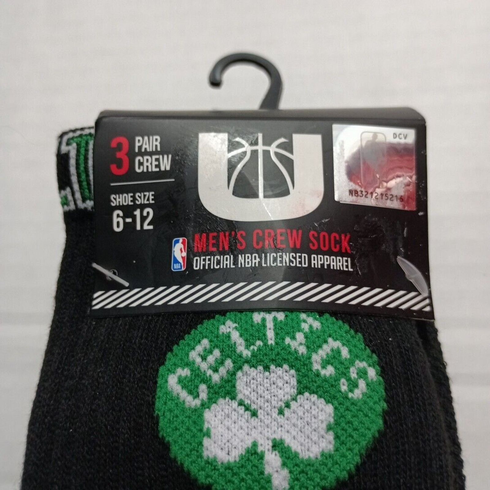Other NBA UNK Boston Celtics 3 Pairs Men's Crews Socks Size 6-12 Size ONE SIZE - 2 Thumbnail