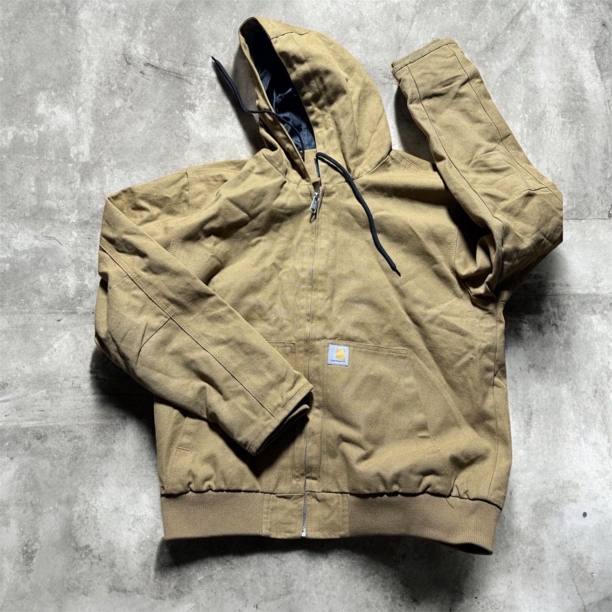 Carhartt Carhartt J130 Hooded Jacket Size Small Tan New Size US S / EU 44-46 / 1 - 1 Thumbnail