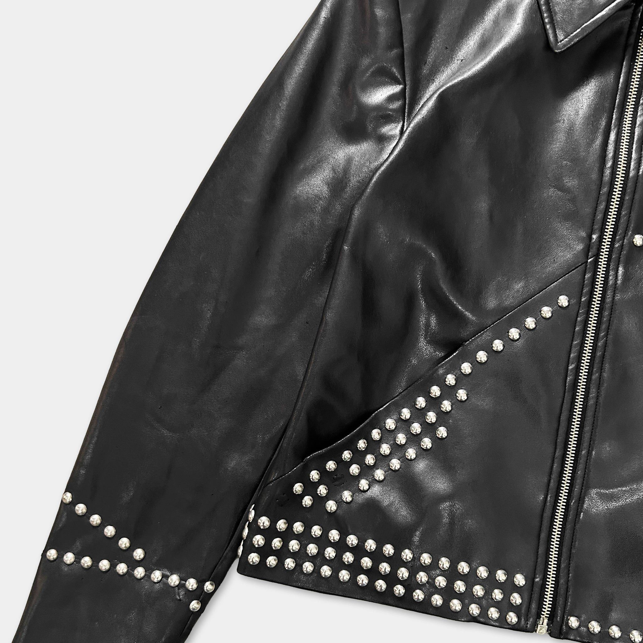 Versace Versace Jeans Couture Studded Faux Leather Jacket Size US S / EU 44-46 / 1 - 2 Thumbnail