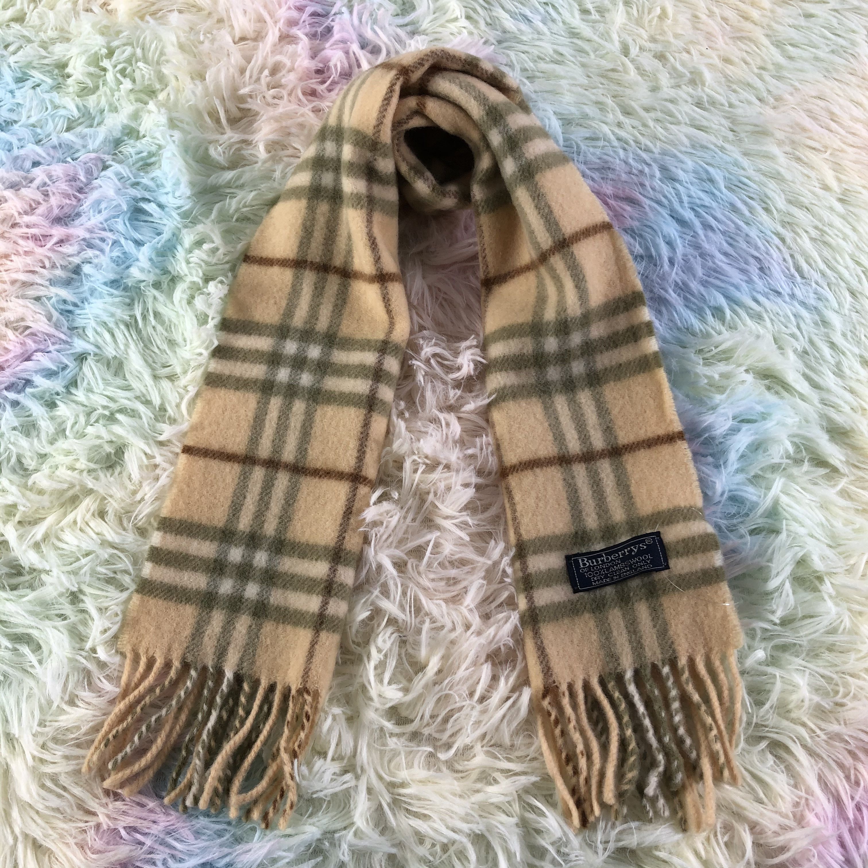 Burberry × Vintage Burberry Scarf / Muffler / Neckwear - KM295 Size ONE SIZE - 1 Thumbnail