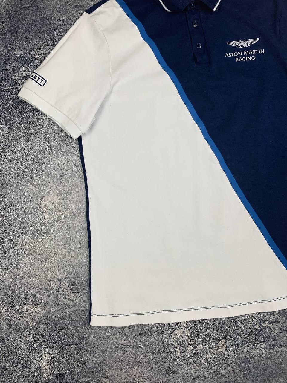 Hackett Hackett London Aston Martin Racing Polo Navy White AMR Size US L / EU 52-54 / 3 - 4 Thumbnail
