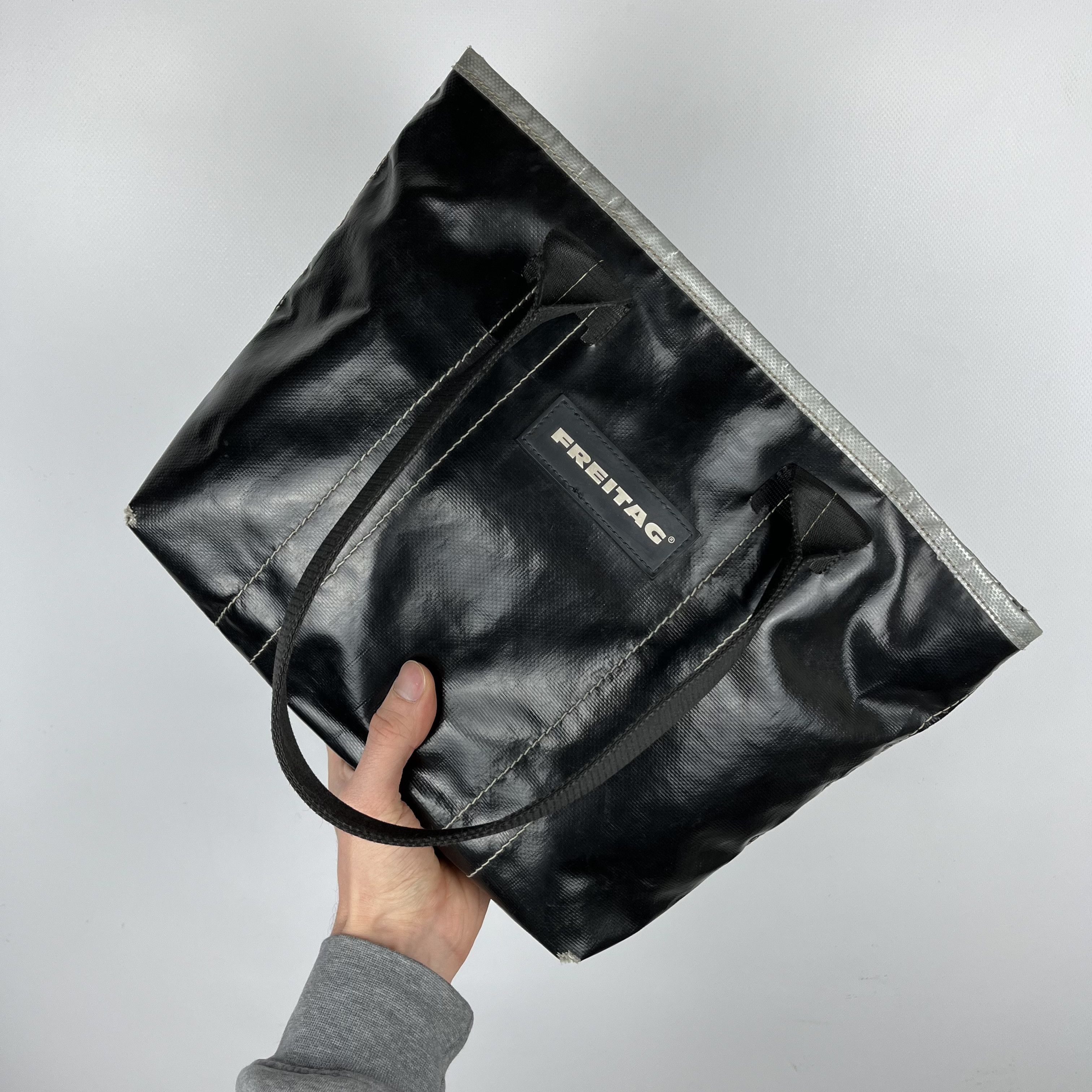 Freitag Freitag Recycled Shoulder Black Tote Bag Size ONE SIZE - 11 Thumbnail