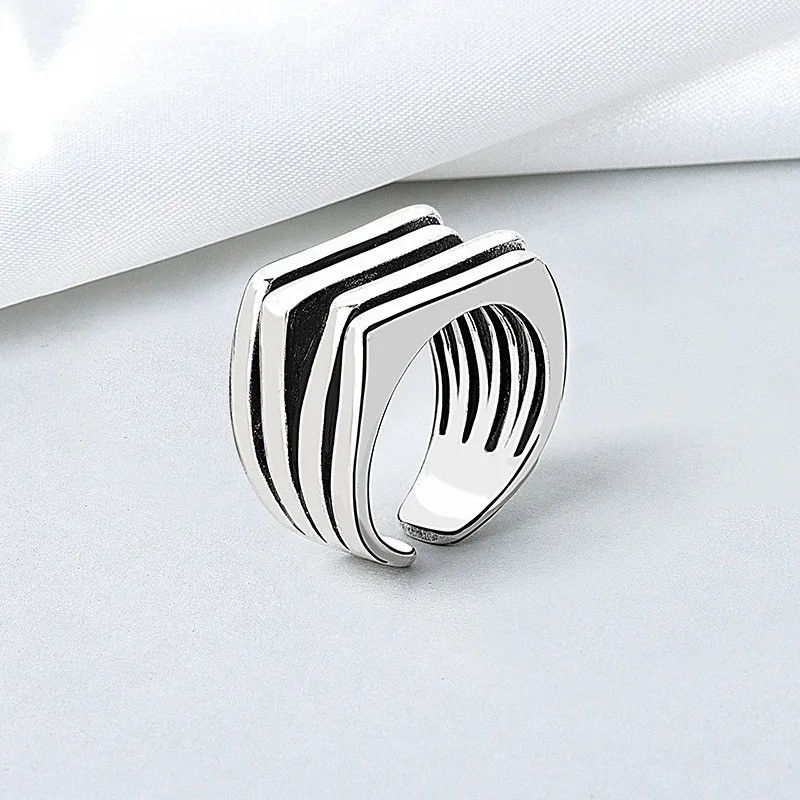 Jewelry × Vintage Streetwear Vintage Geometric Ring Size ONE SIZE - 4 Thumbnail