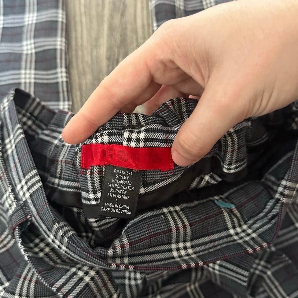 Other hot kiss gray black white gingham high waisted pants Size 28" / US 6 / IT 42 - 3 Thumbnail