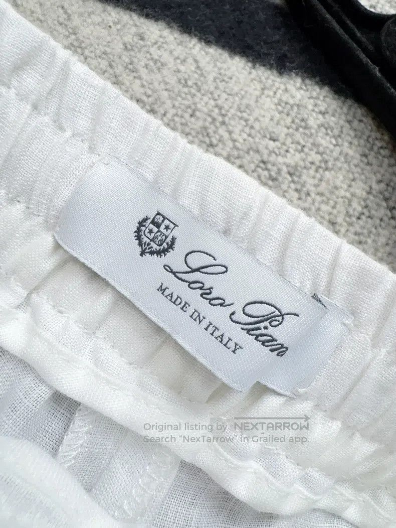 Loro Piana Loro Piana White linen mid-length shorts Size 25" / US 0 / IT 36 - 4 Thumbnail