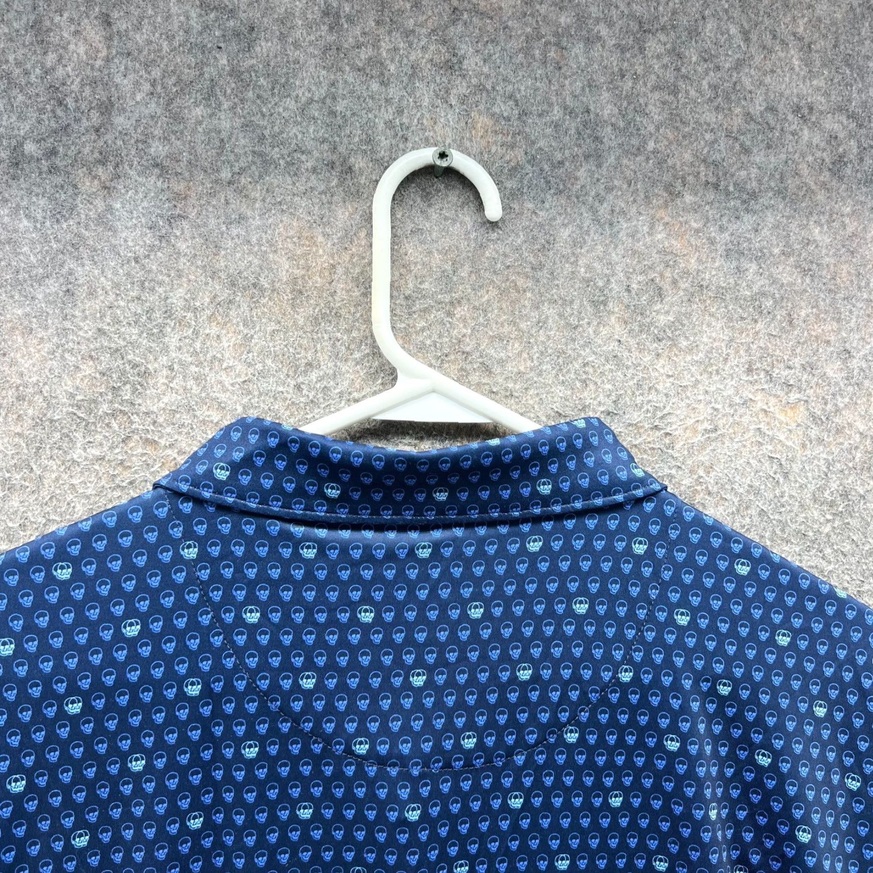 Peter Millar Peter Millar Polo Shirt Men XL Blue Preppy Skull Summer Comfort Golf Shirt Size US XL / EU 56 / 4 - 6 Thumbnail