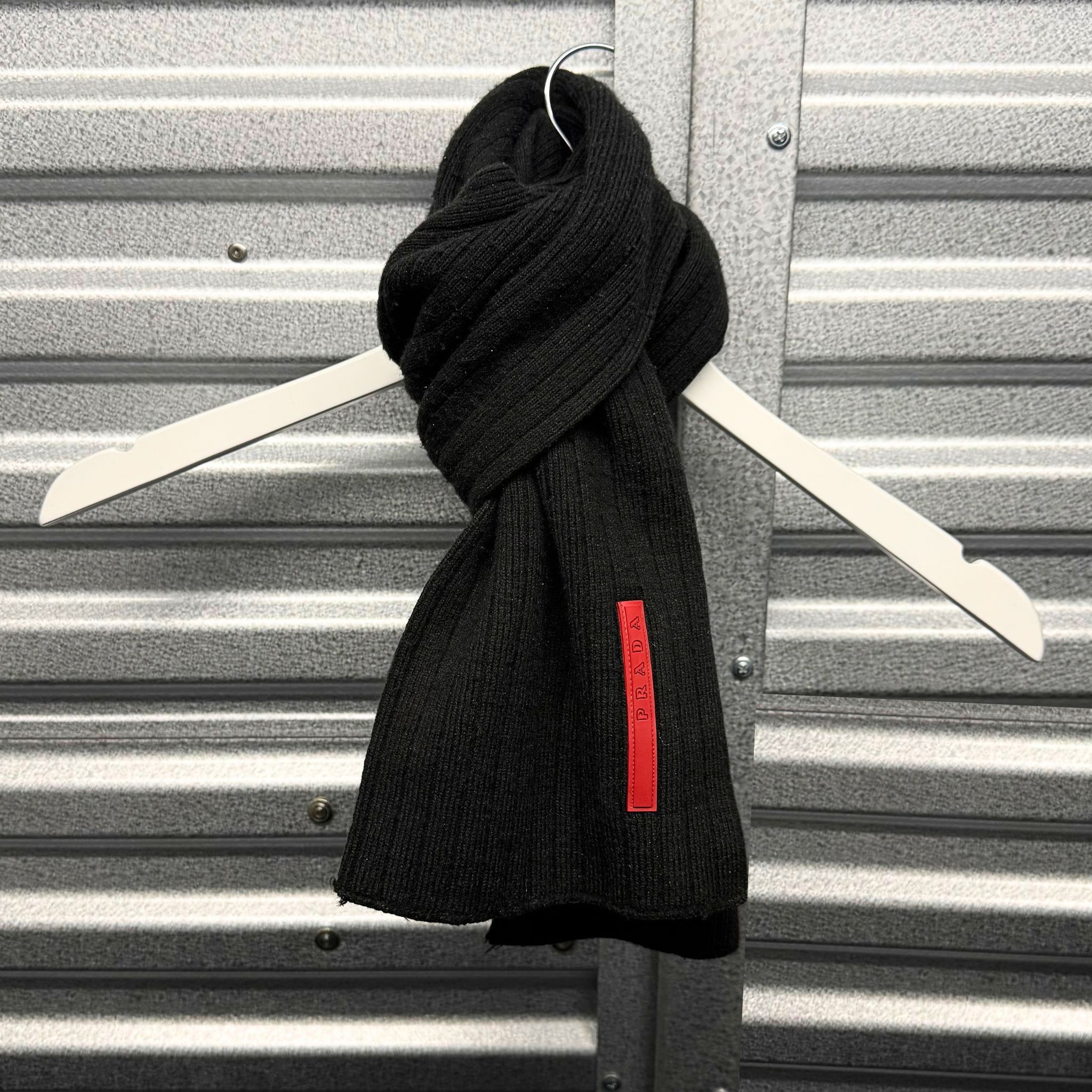 小物 00s PRADA SPORT ntlon wool muffler y2k Prada Prada Sport 00s Nylon & Wool Scarf | Grailed