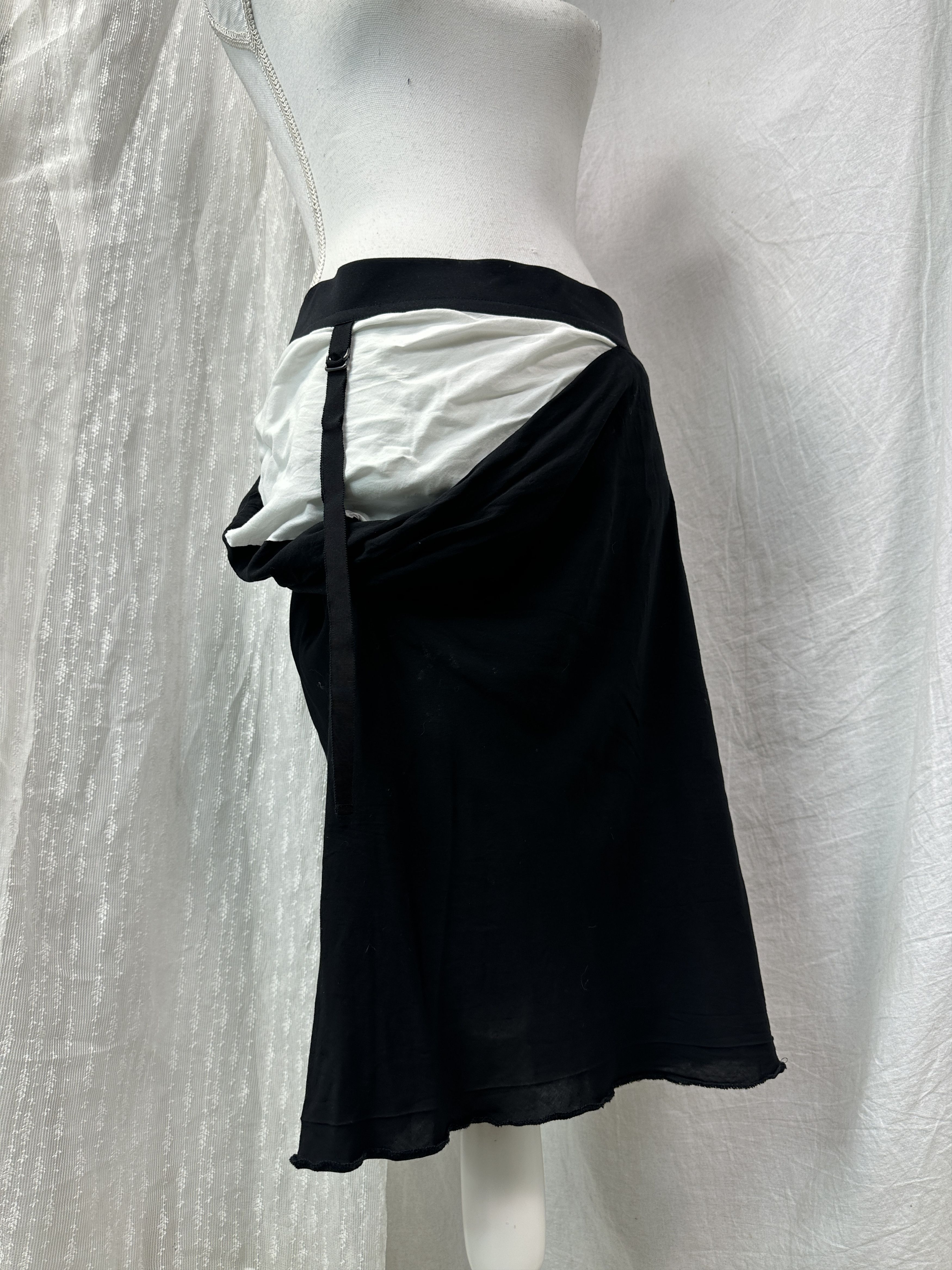 Ann Demeulemeester Vintage Avant Garde Viscose Ann Demeulemeester Skirt Y2K Size 26" / US 2 / IT 38 - 14 Thumbnail