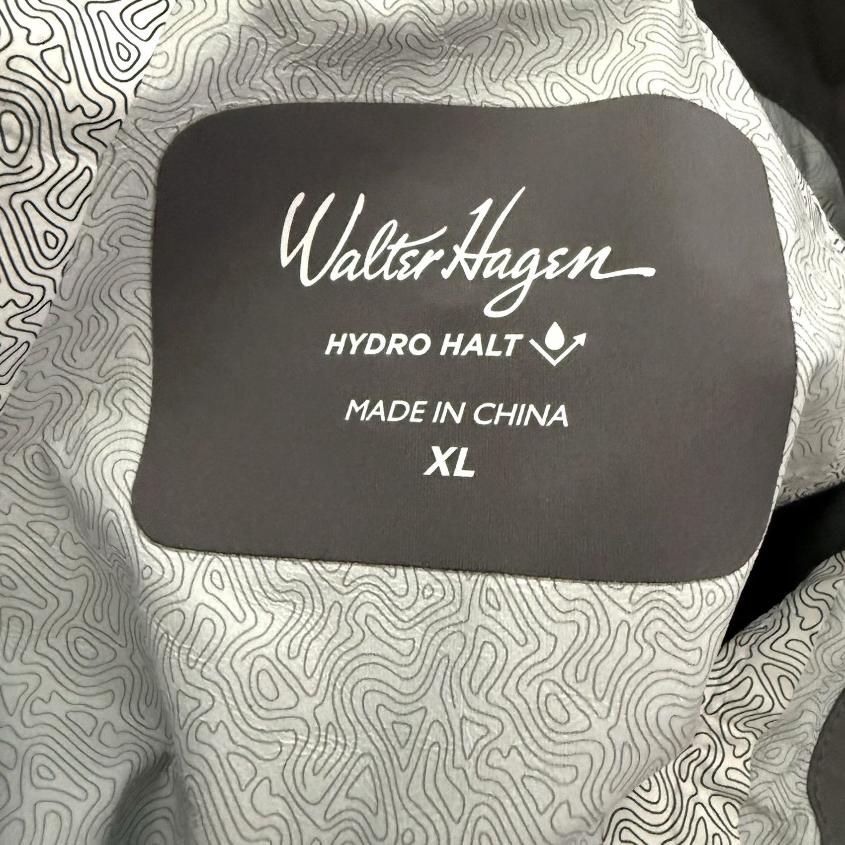 Vintage Walter Hagen Golf Jacket Men XL Black Gray Hydro Halt Full Zip Windbreaker Rain Size US XL / EU 56 / 4 - 2 Thumbnail