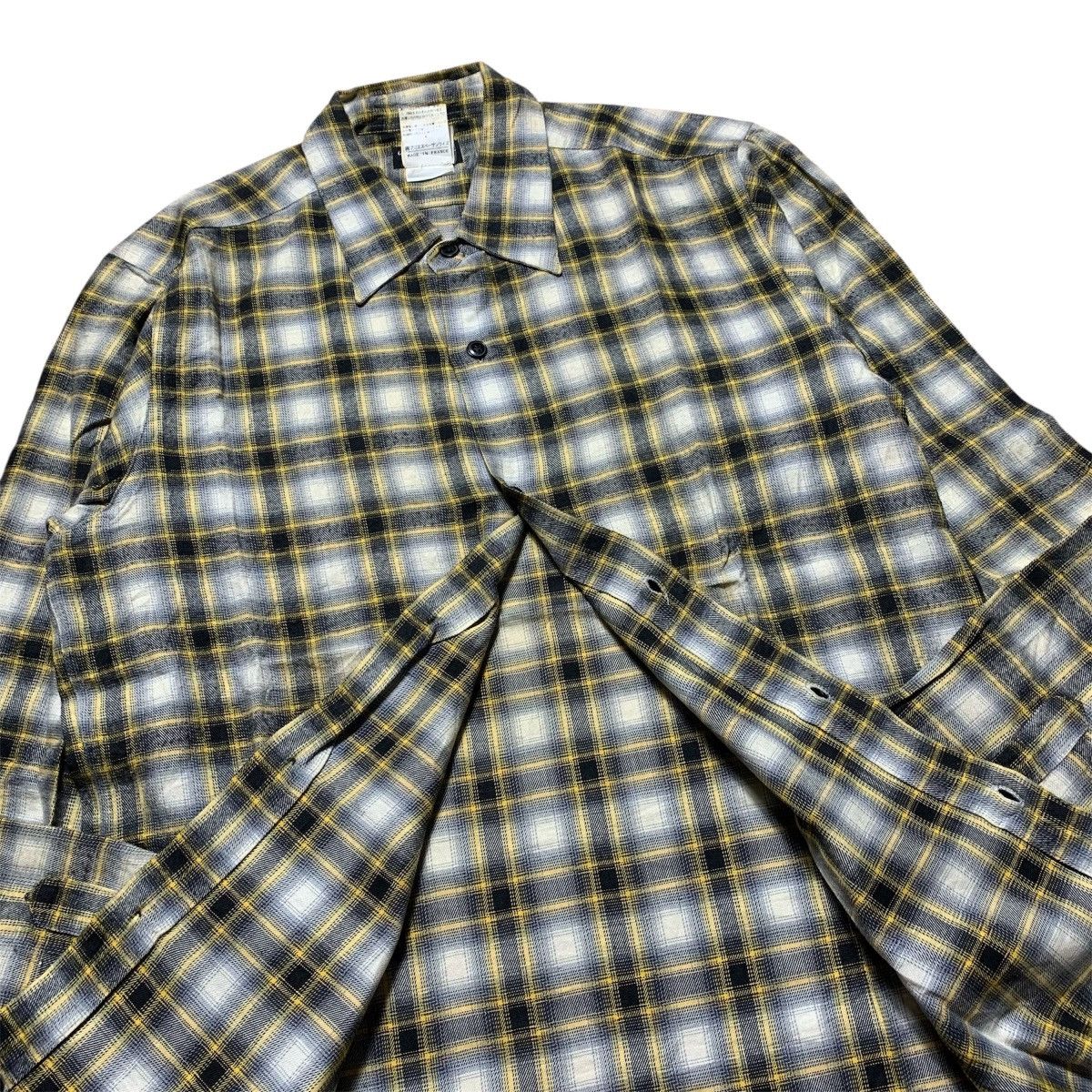 agnes b. Vtg Agnes B Veterano Multi Plaid Flannel Shirt Button Up Size US L / EU 52-54 / 3 - 3 Thumbnail