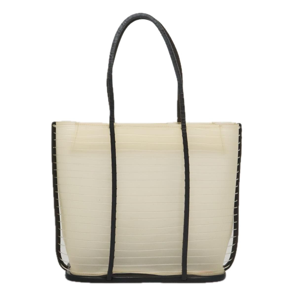 Salvatore Ferragamo - Beige Vinyl Tote Bag (Pre-Owned) Size ONE SIZE - 1 Thumbnail