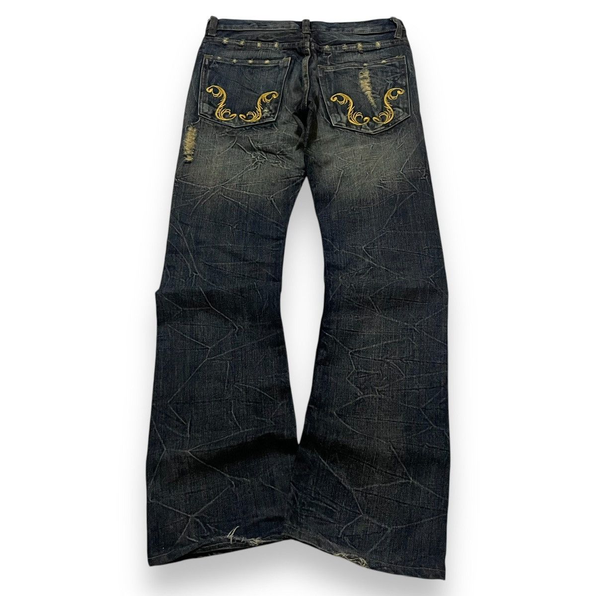 If Six Was Nine JAPANES FLARE DESIGNER K.U.I CO L.T.D DENIM (30×40) Size US 30 / EU 46 - 9 Thumbnail