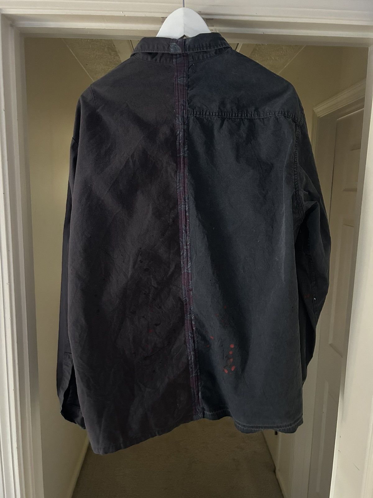 John Elliott John Elliott paint splatter military work shirt washed black Size US L / EU 52-54 / 3 - 2 Thumbnail
