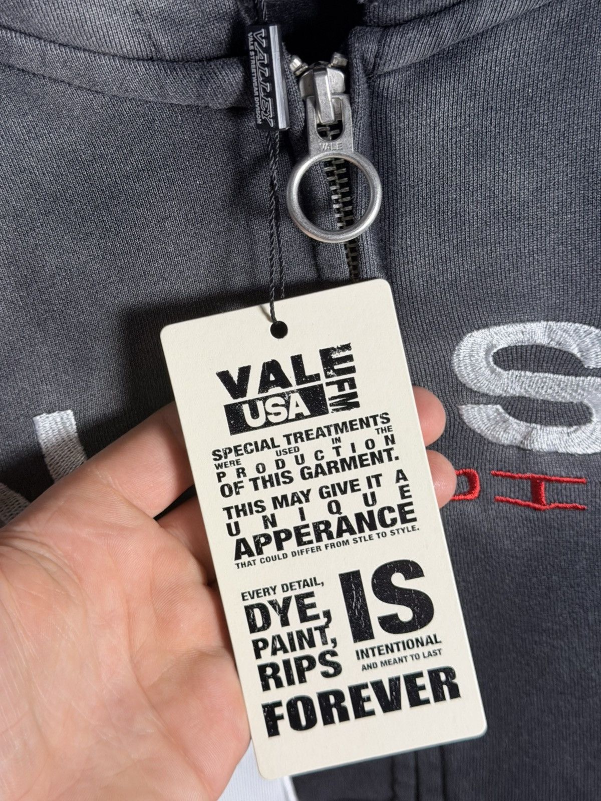Vale Vale Forever Jerzee ‘Black’ Zip Up Hoodie Size US S / EU 44-46 / 1 - 3 Thumbnail