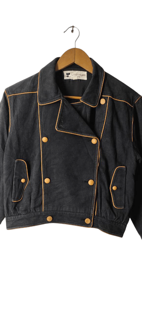 Courreges VINTAGE COUREGES PARIS DOUBLE BREAST DENIM JACKET Size M / US 6-8 / IT 42-44 - 9 Thumbnail