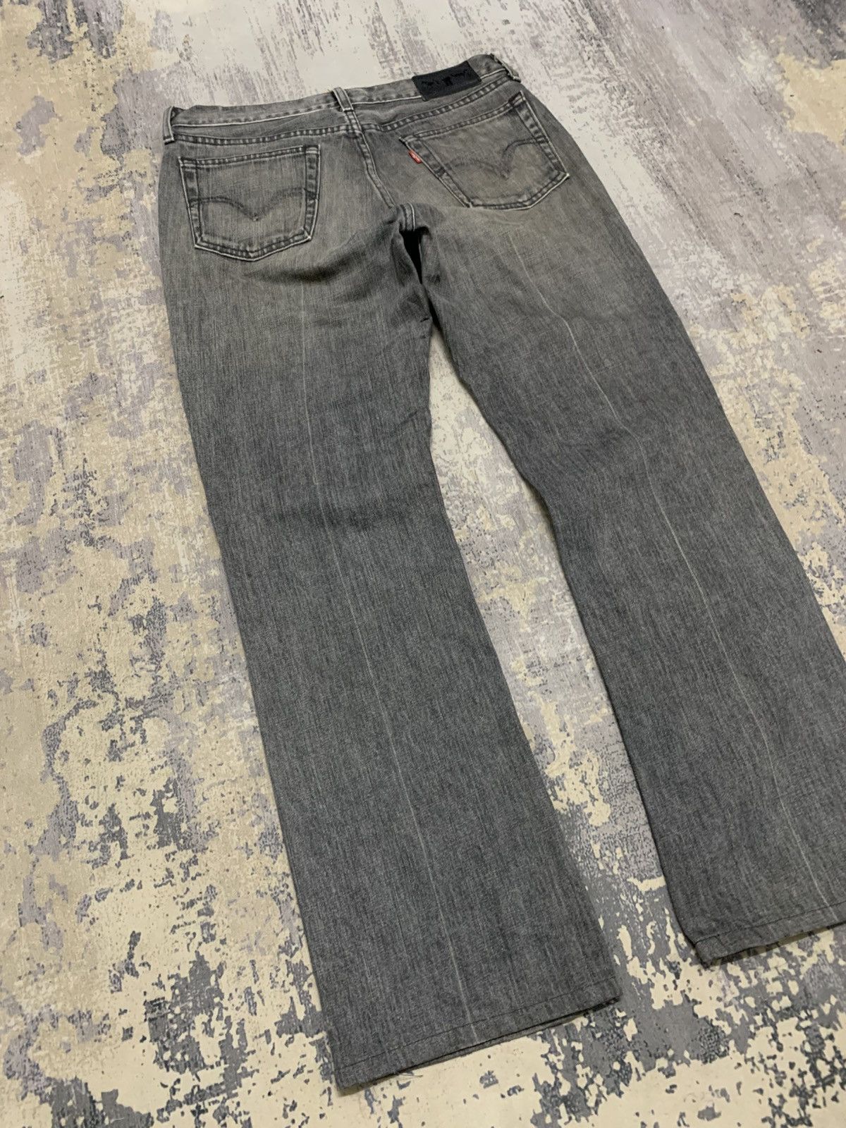 Levi's Vintage Levi's Washed Grey Flared Bootcut Jeans Y2K Red Tab Size US 32 / EU 48 - 11 Thumbnail