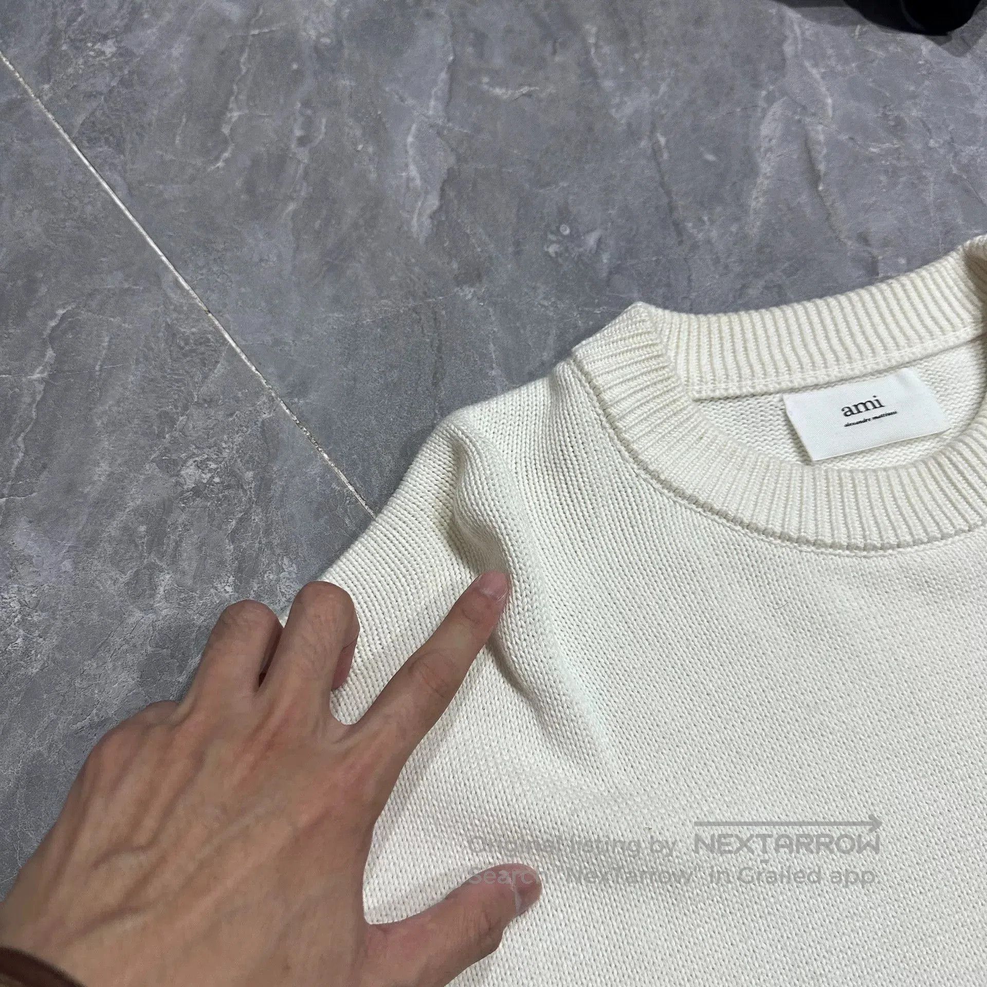 AMI AMI PARIS Black and White Striped Sweater. Size US M / EU 48-50 / 2 - 5 Thumbnail