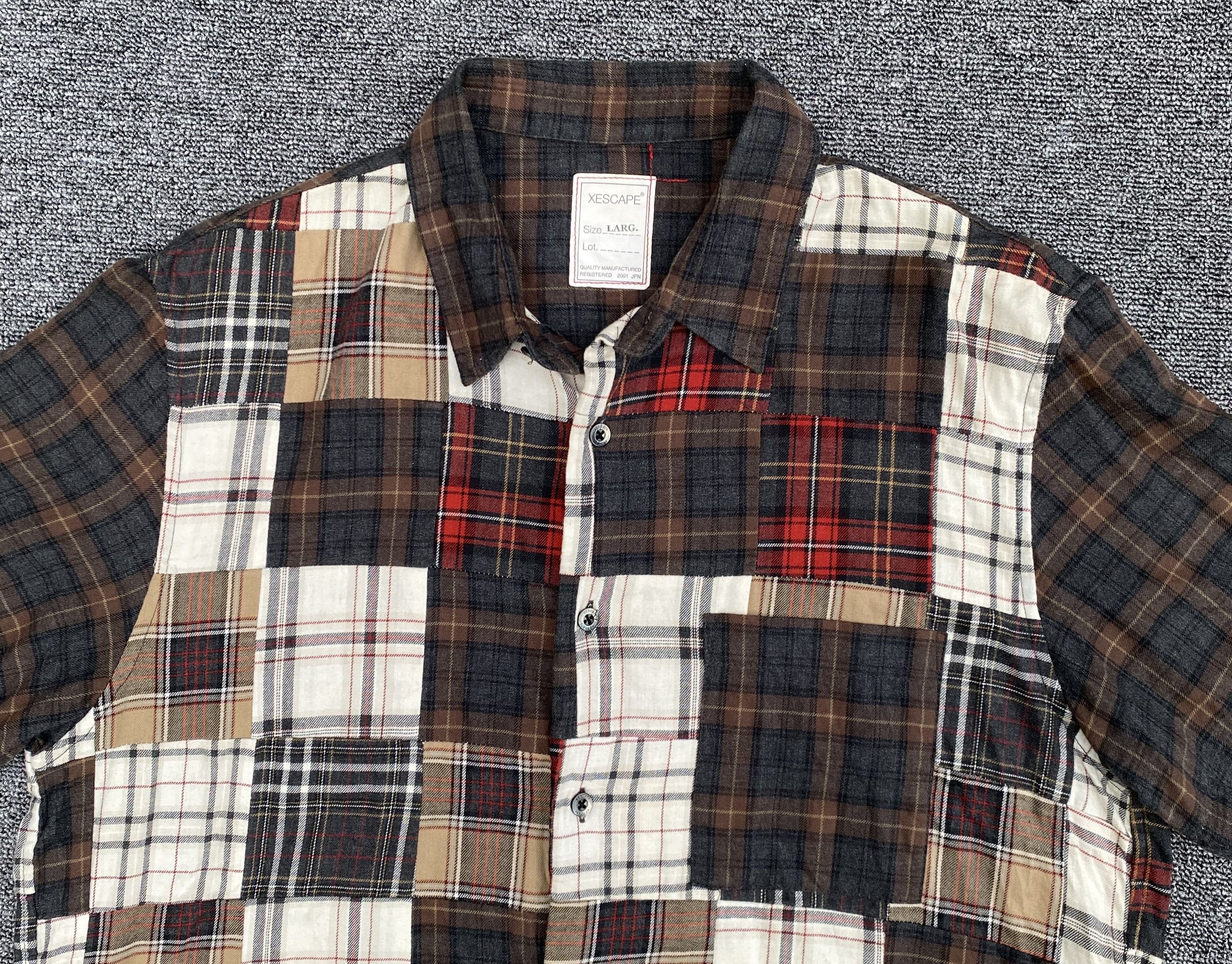 Edition Japan × Japanese Brand XESCAPE Japan patchwork buttom down visvim inspired Size US L / EU 52-54 / 3 - 3 Thumbnail