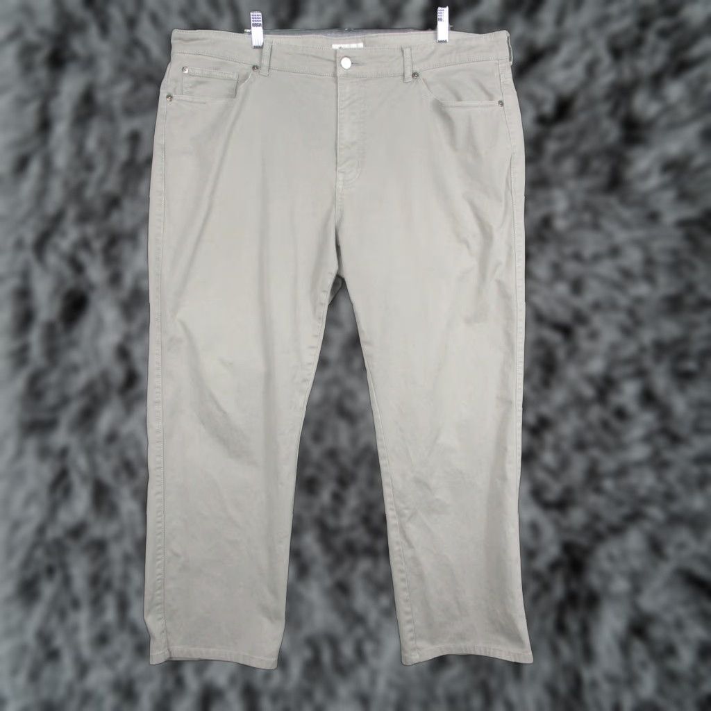 Peter Millar Peter Millar Pants Mens 40x28 Gray Chino Twill 5 Pocket Golf Casual Denim Size US 40 / EU 56 - 1 Thumbnail