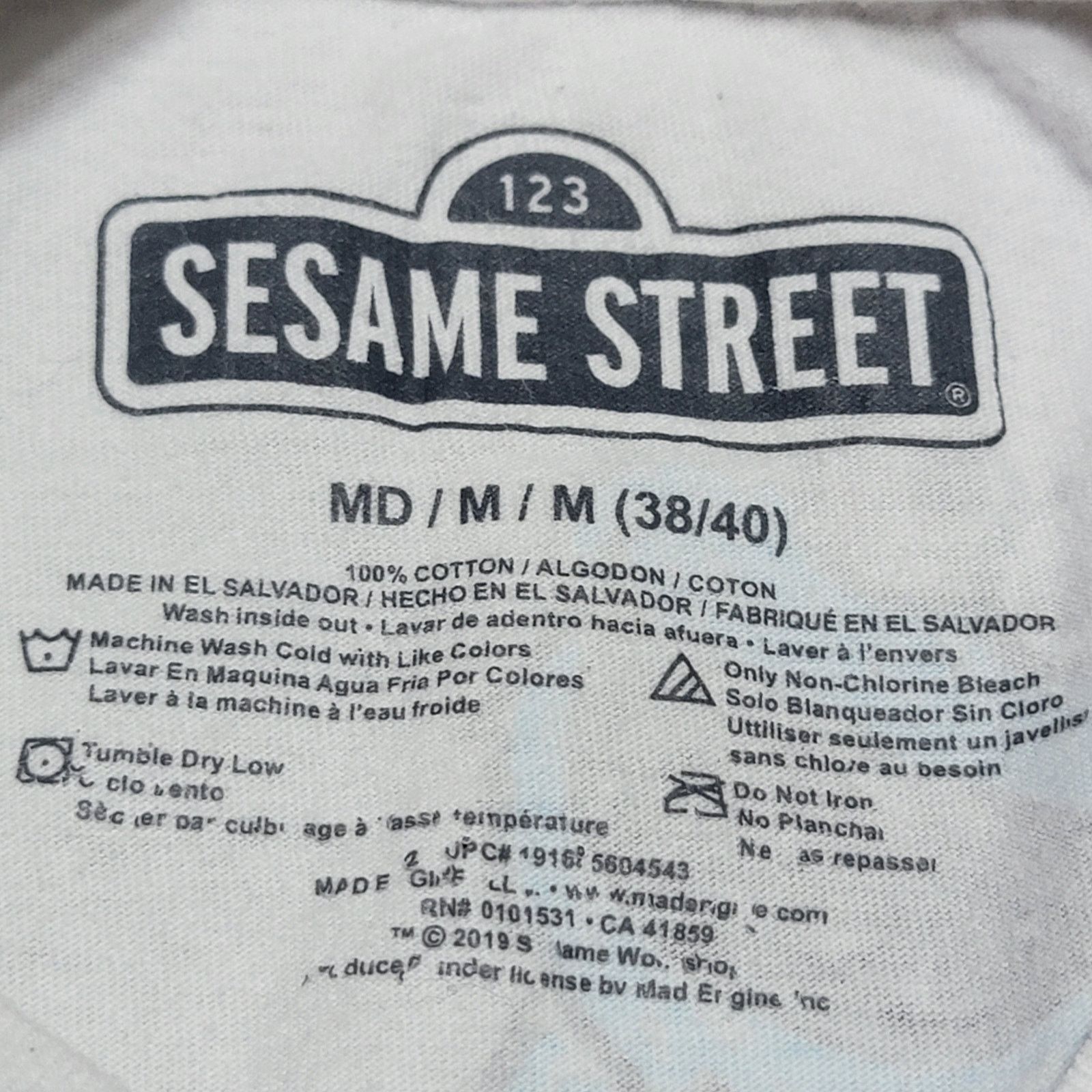 Other Sesame Street LS Unisex Tee Drawn & Color Characters - Med Size M / US 6-8 / IT 42-44 - 6 Thumbnail