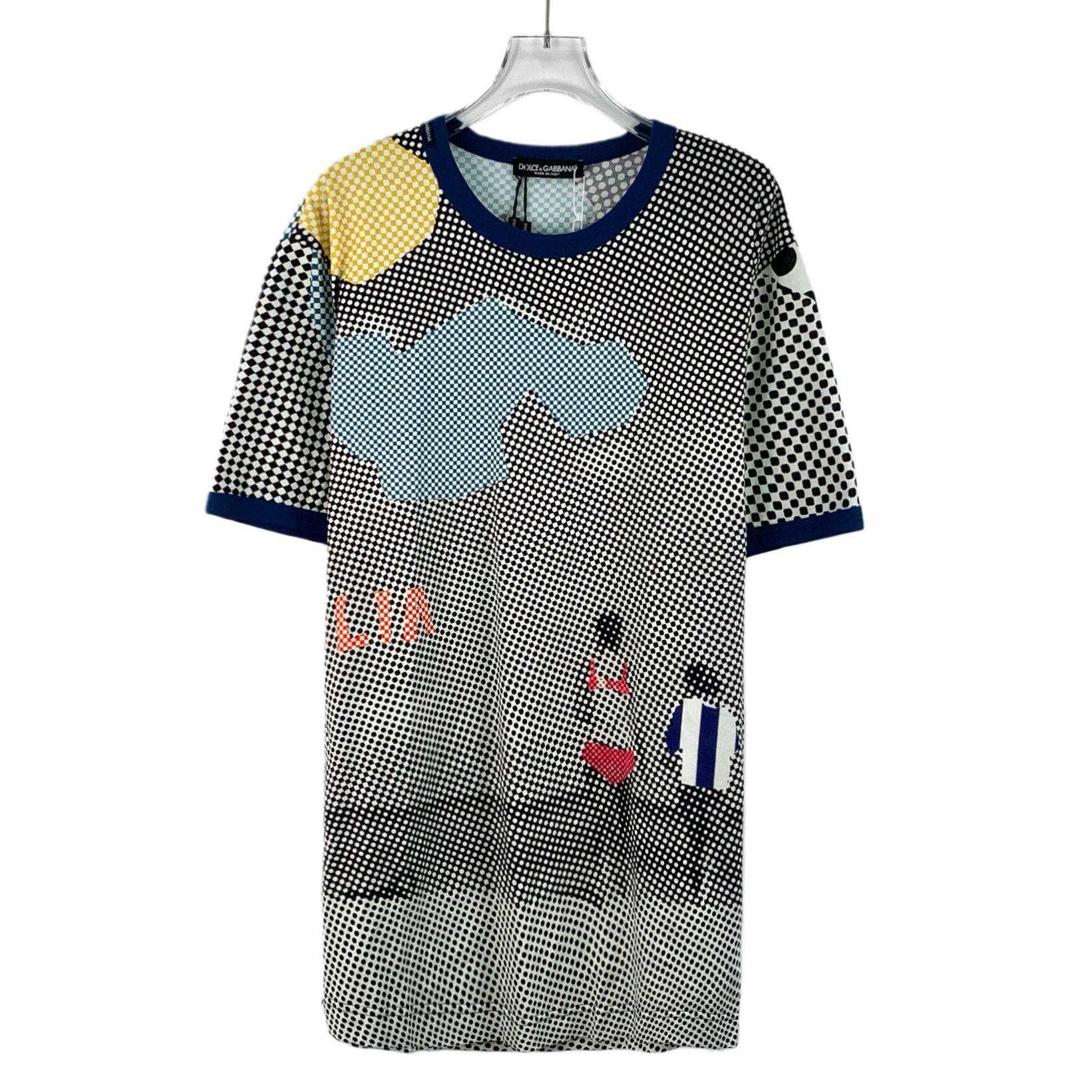 Dolce & Gabbana Polka Dot Print Cotton T-Shirt (XL)