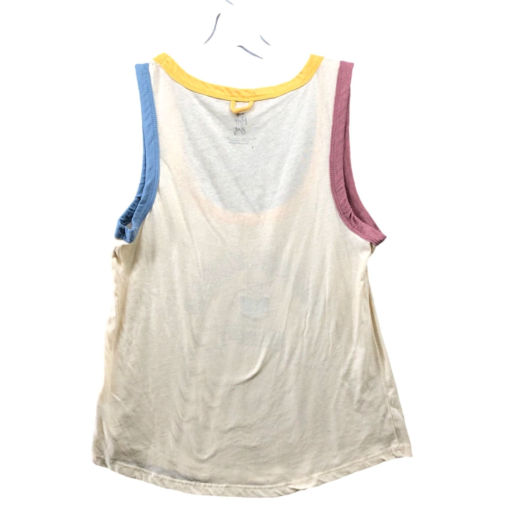 Vintage VINTAGE The Little Milk Bar Snack Squad Tank Top Womens S Cotton Blend Cream Sleeveless Summer Casual Size S / US 4 / IT 40 - 2 Thumbnail