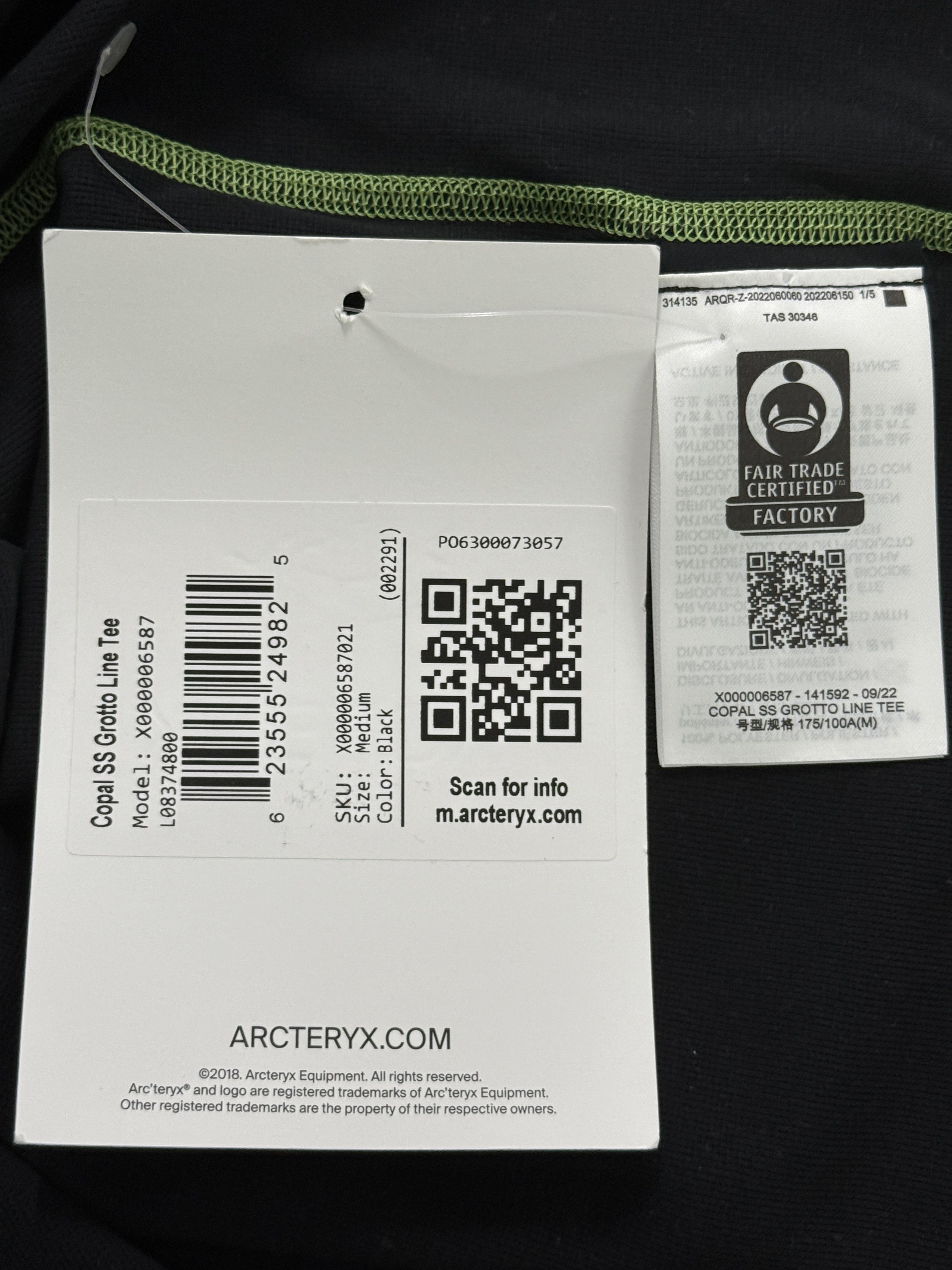 Arc'teryx Arc'teryx System A Copal SS Grotto Line Tee Size US M / EU 48-50 / 2 - 5 Thumbnail