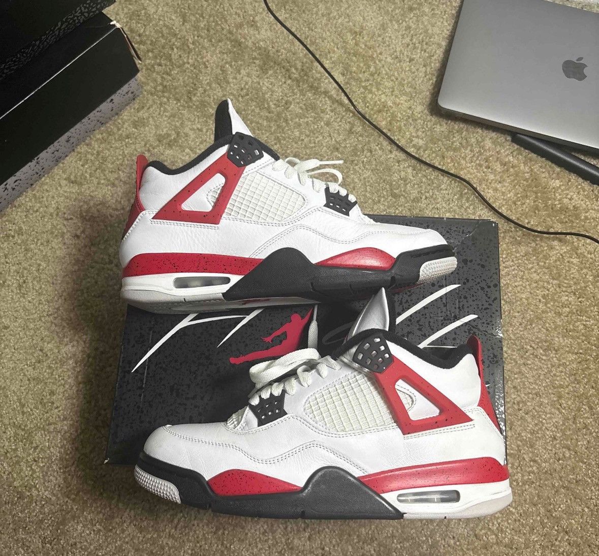 Jordan Brand Jordan 4 red cement size 8.5 Size US 8.5 / EU 41-42 - 2 Thumbnail