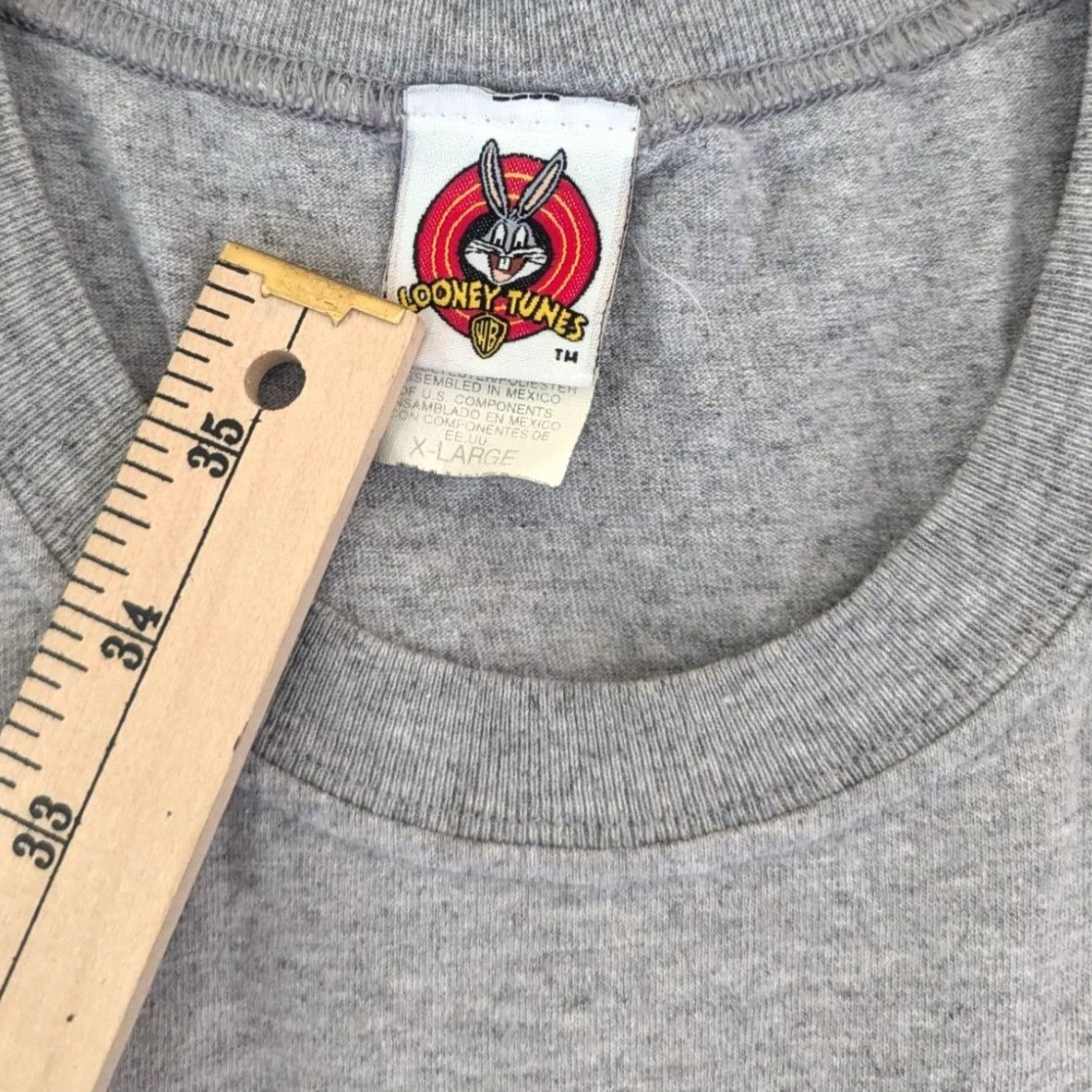 Vintage Vintage Looney Tunes Mens Gray Taz Racing Drag On Wheels Sle Size US XL / EU 56 / 4 - 3 Thumbnail