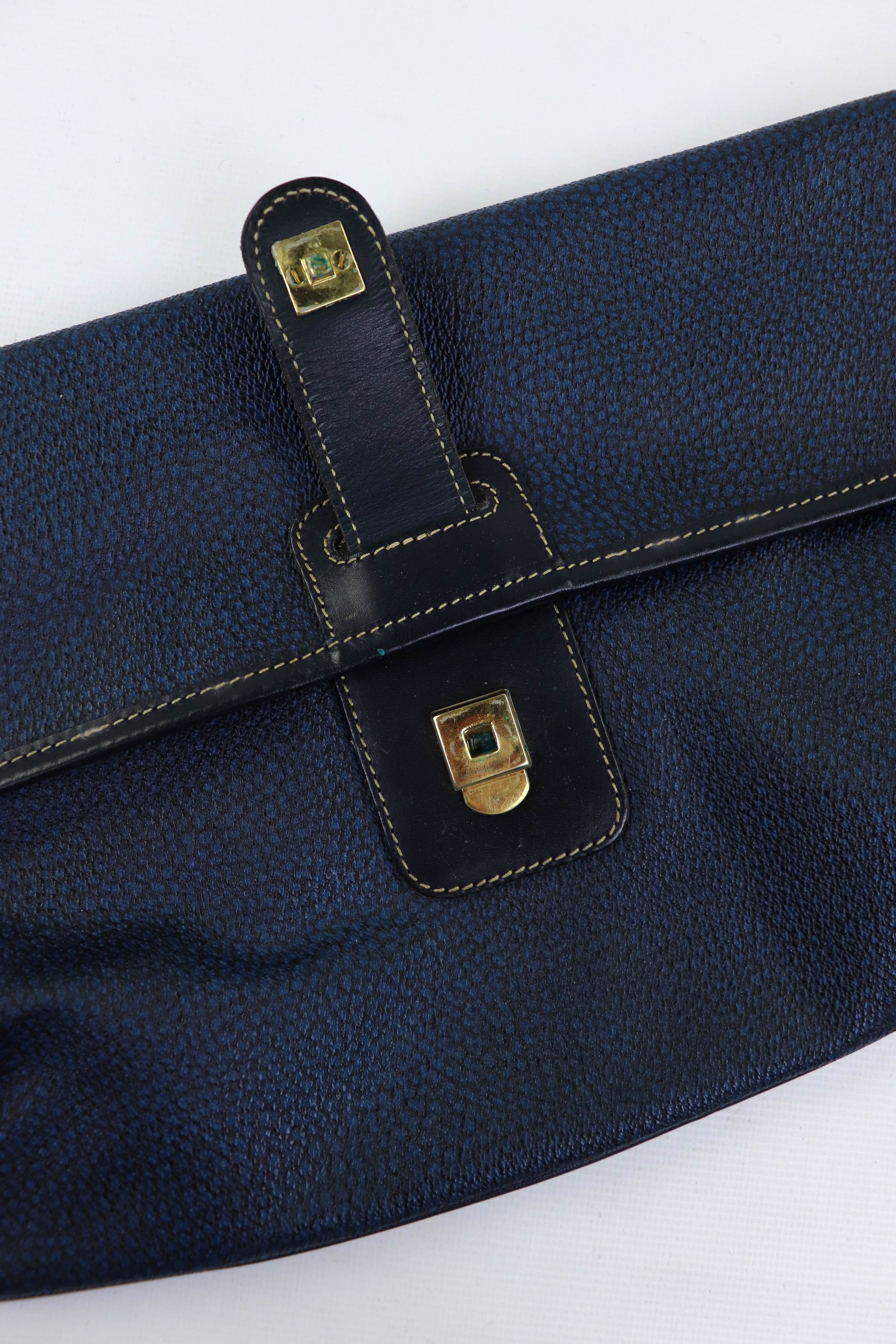 Vintage Vintage Borbonese by Redwall Coated Canvas/Leather Case Bag Size ONE SIZE - 5 Thumbnail
