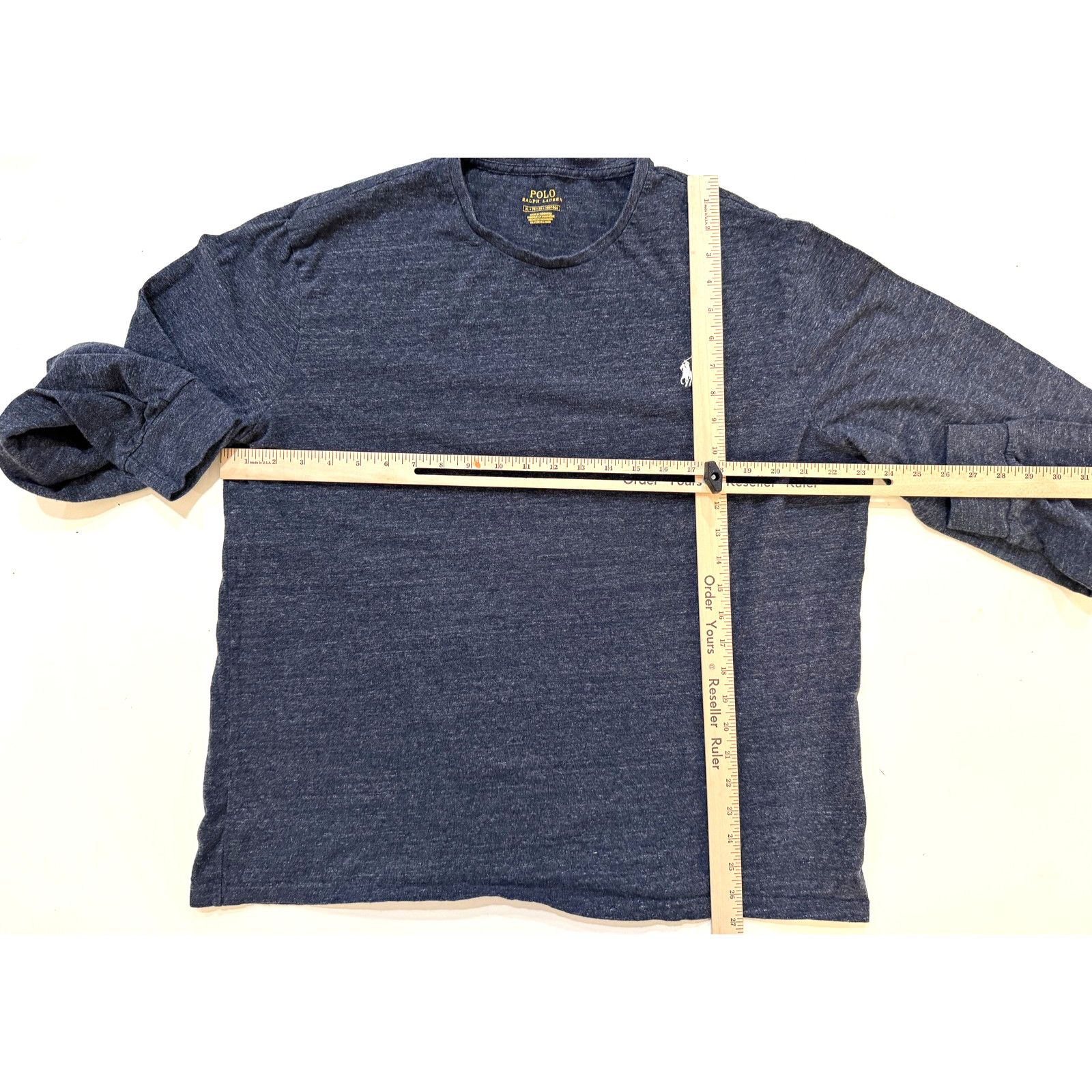 Polo Ralph Lauren Polo Ralph Lauren Shirt Mens XL Blue Gray Long Sleeve Pony Size US XL / EU 56 / 4 - 4 Thumbnail