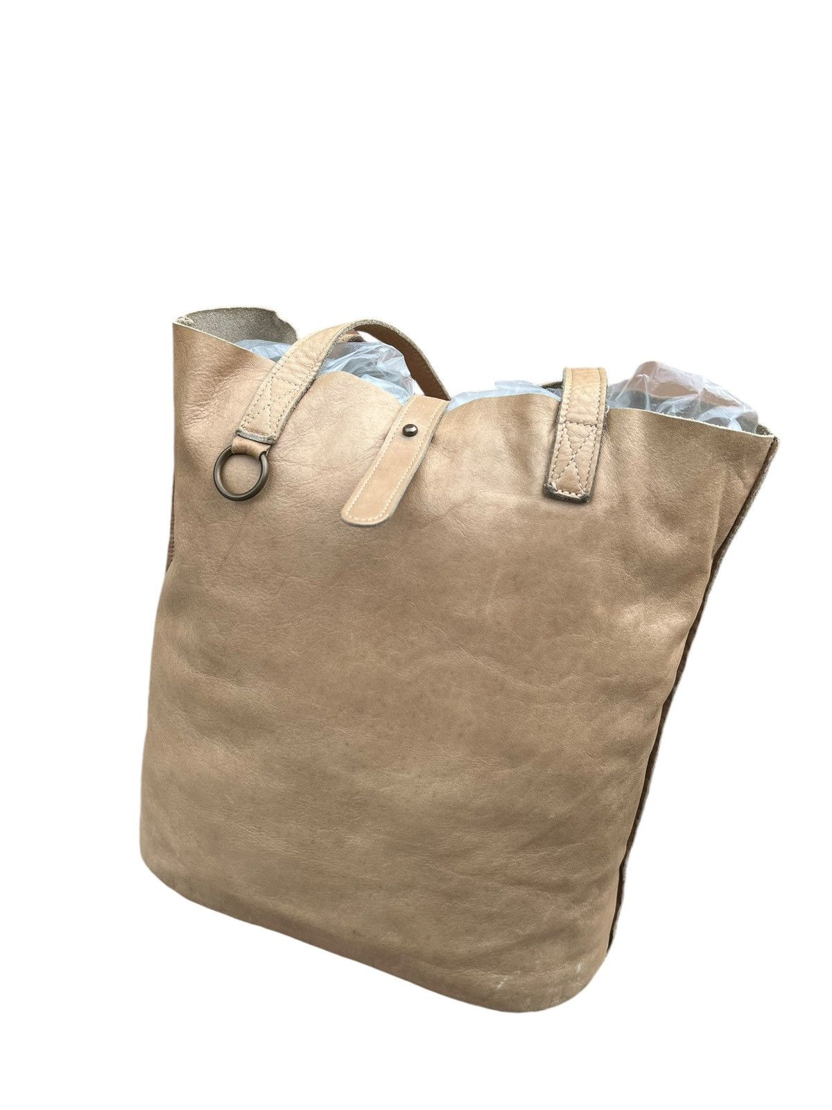 Leather Vintage Orobianco Italy Patina Leather Tote Bag Size ONE SIZE - 18 Thumbnail
