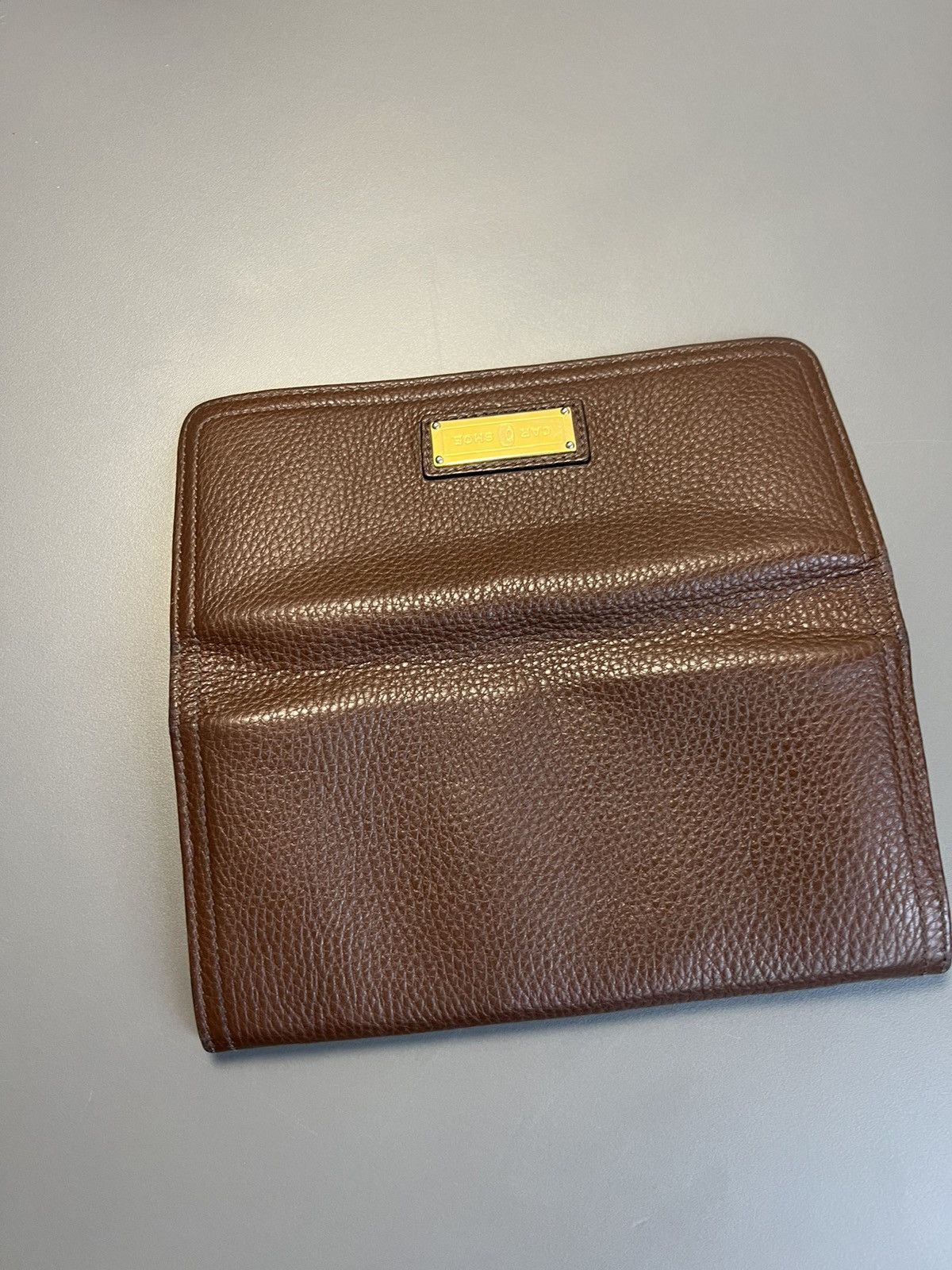 Car Shoe Car Shoe By Prada Leather Wallet Brown Size ONE SIZE - 7 Thumbnail