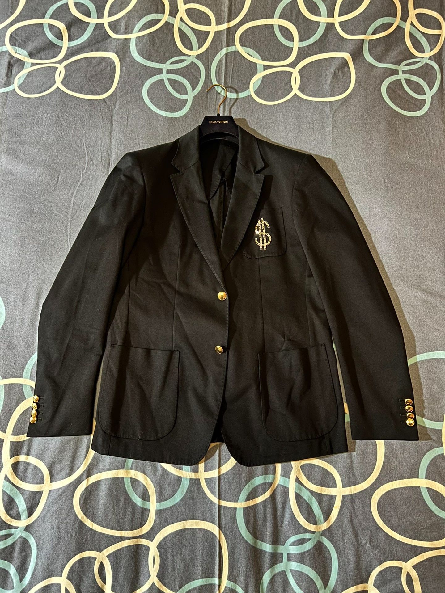 Moschino Moschino Runway Metal Chain Logo Blazer Size US L / EU 52-54 / 3 - 1 Thumbnail